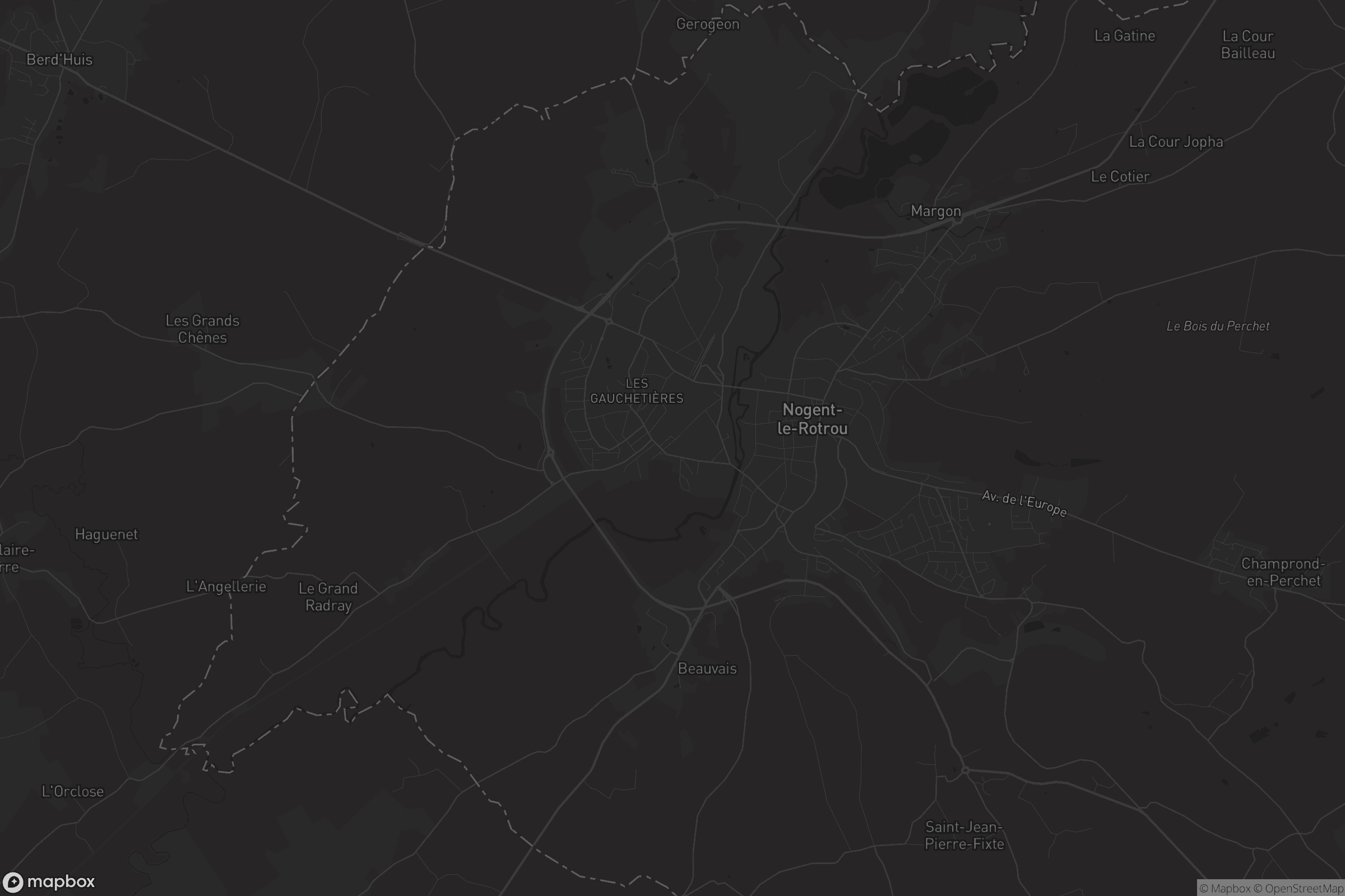 Carte de Nogent-le-Rotrou