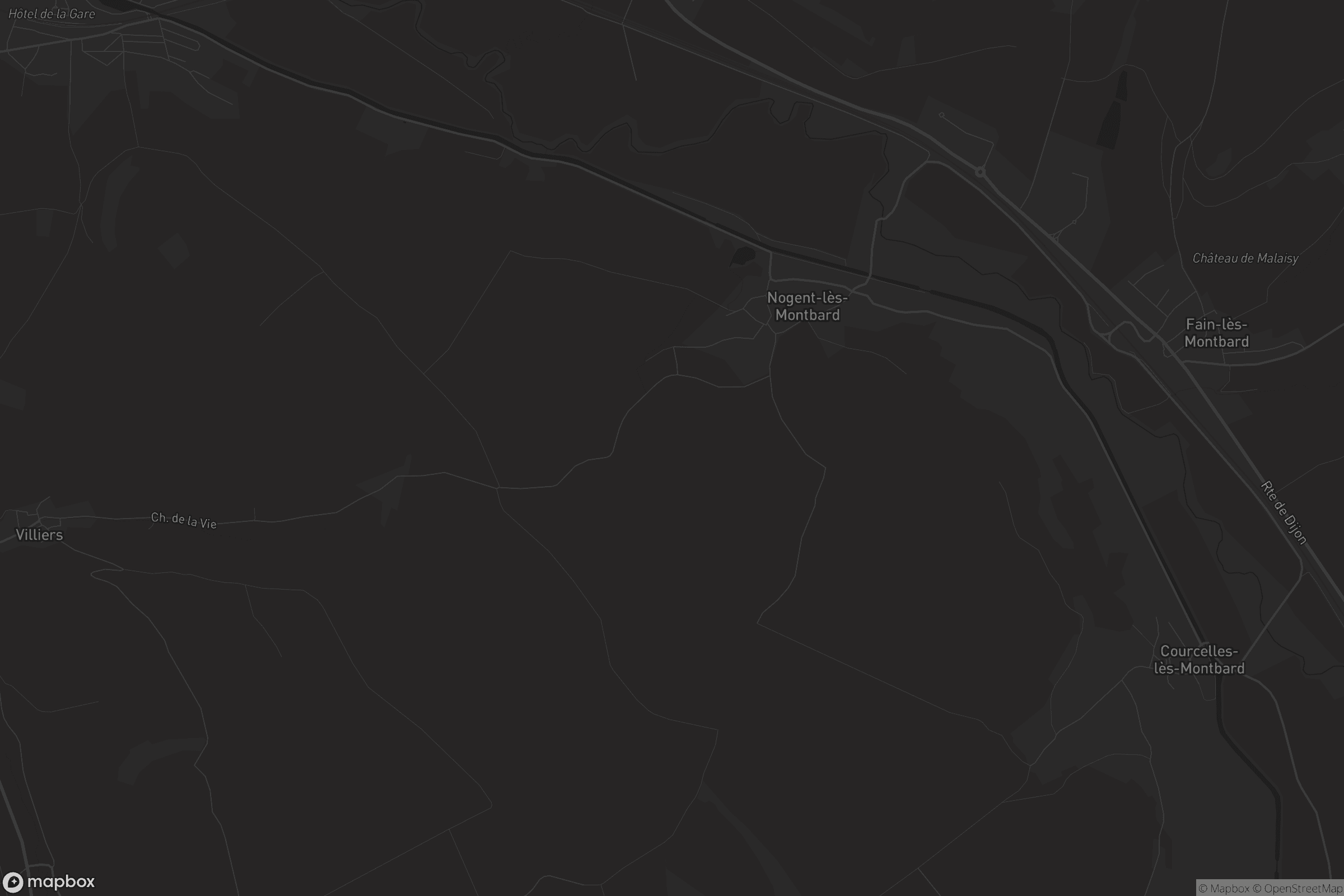 Carte de Nogent-lès-Montbard