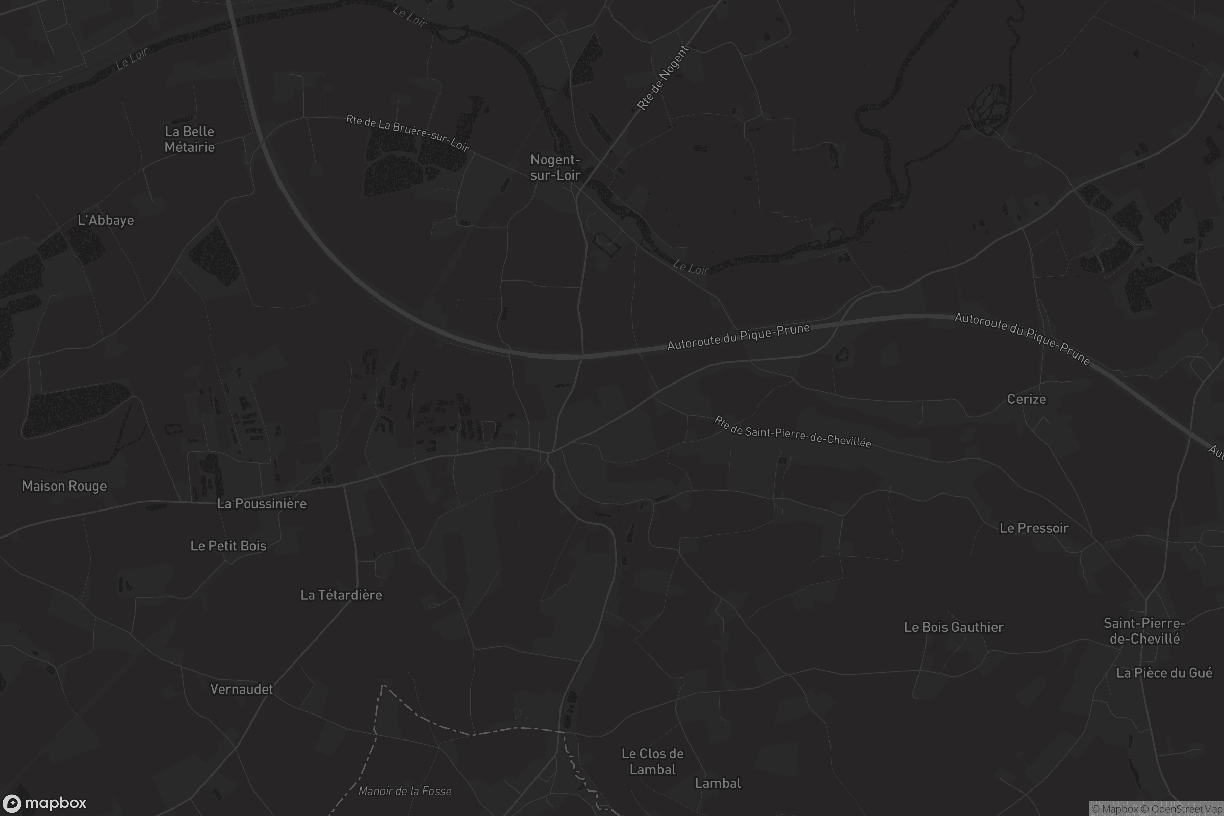 Carte de Nogent-sur-Loir