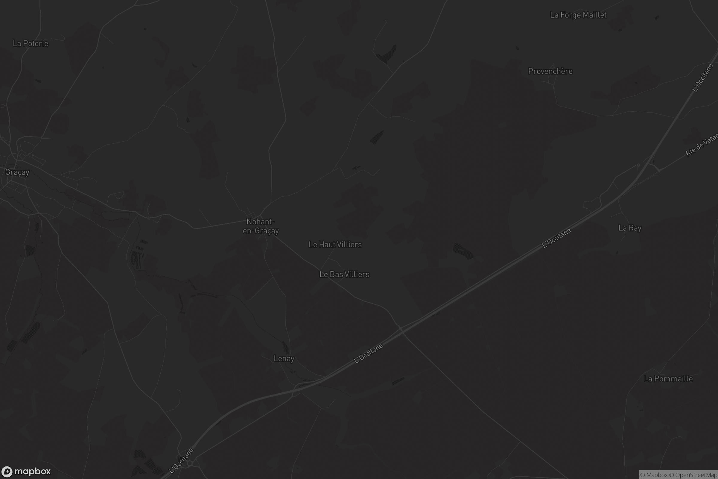 Carte de Nohant-en-Graçay