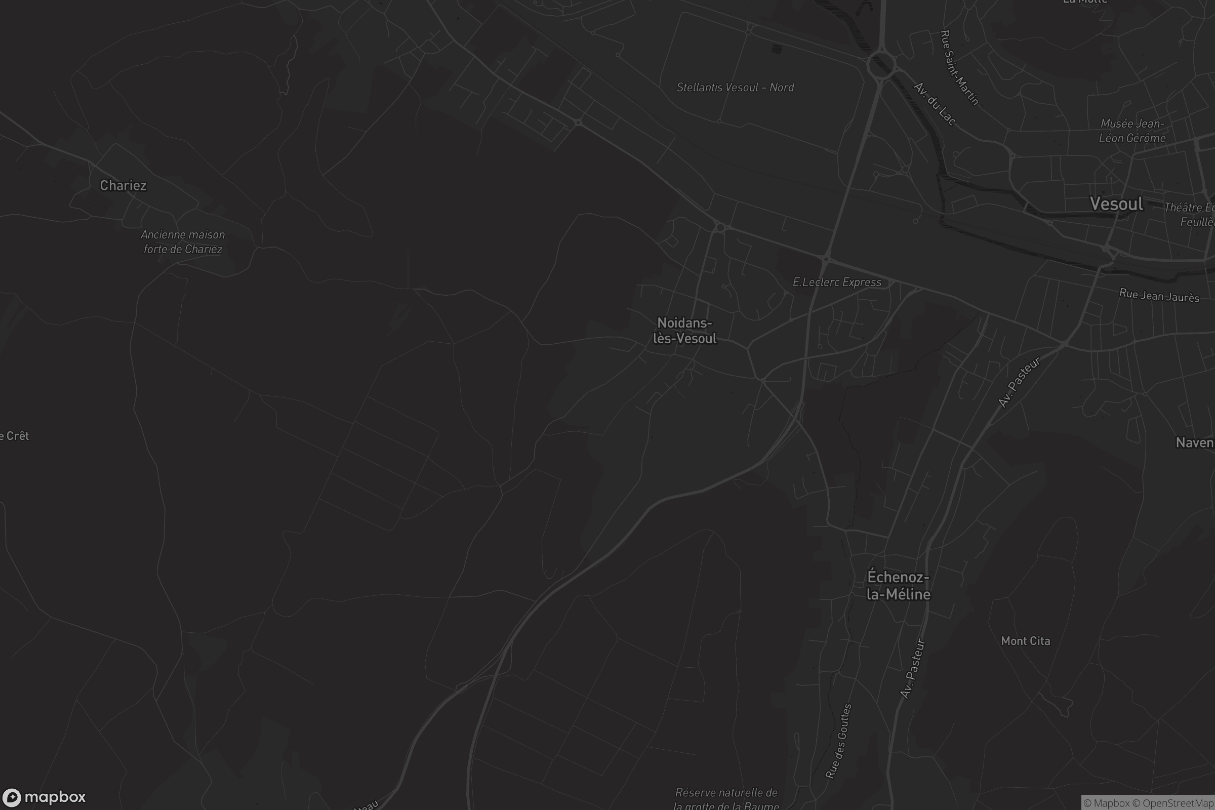 Carte de Noidans-lès-Vesoul