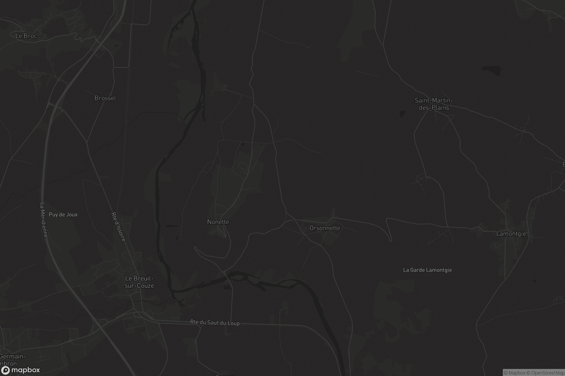 Carte de Nonette-Orsonnette