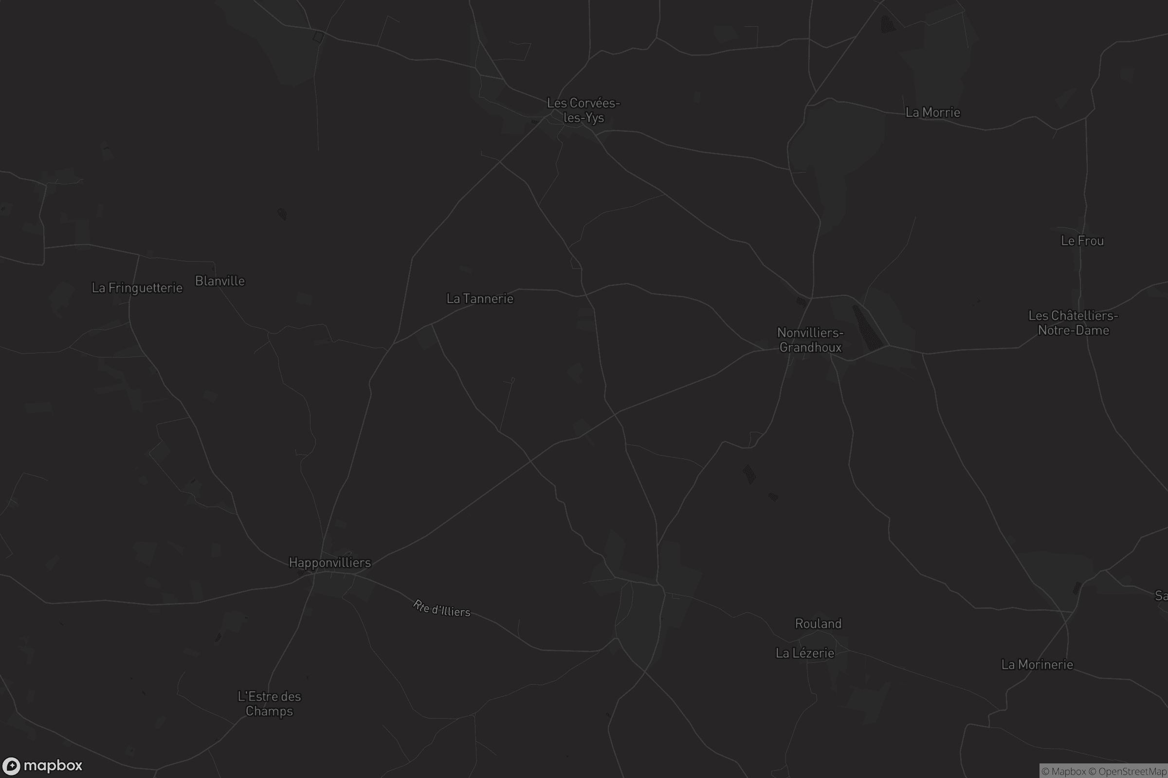 Carte de Nonvilliers-Grandhoux