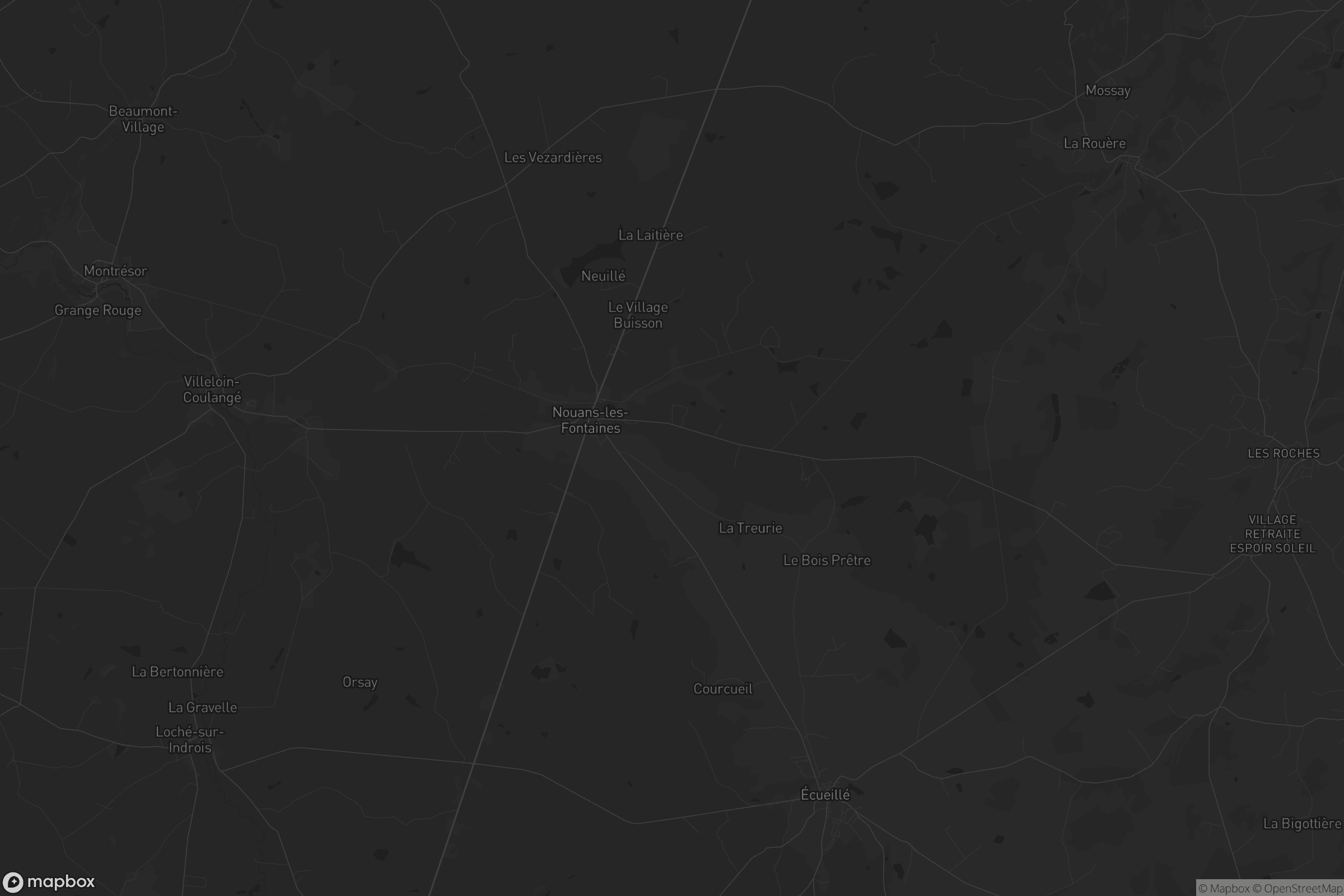 Carte de Nouans-les-Fontaines