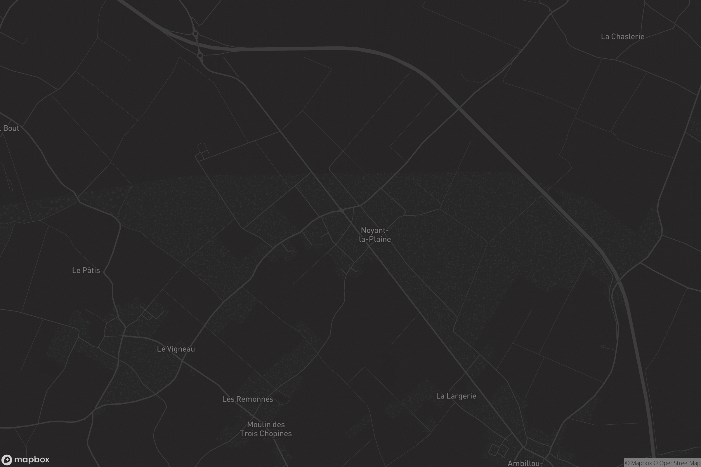 Carte de Noyant-la-Plaine