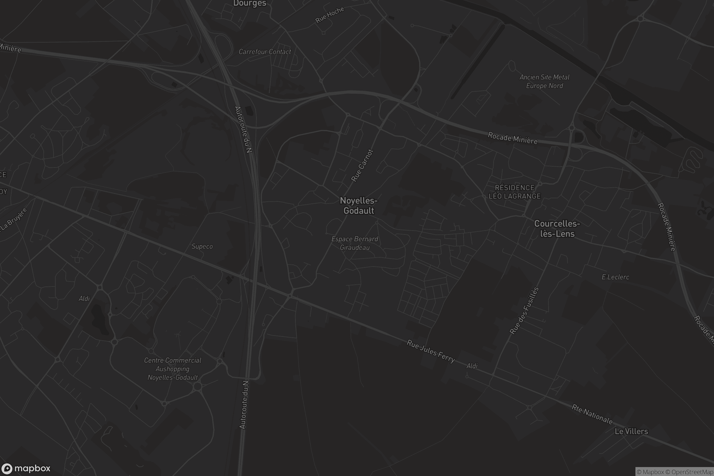 Carte de Noyelles-Godault