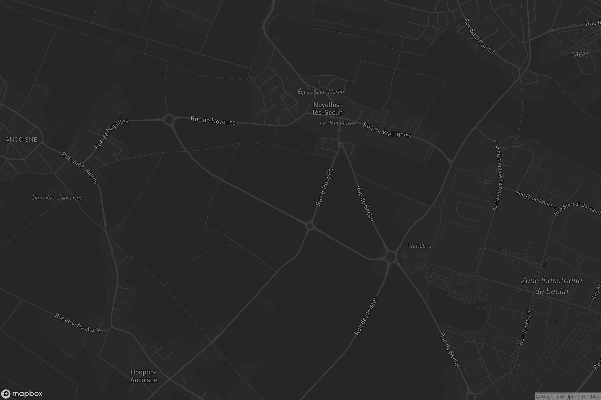 Carte de Noyelles-lès-Seclin