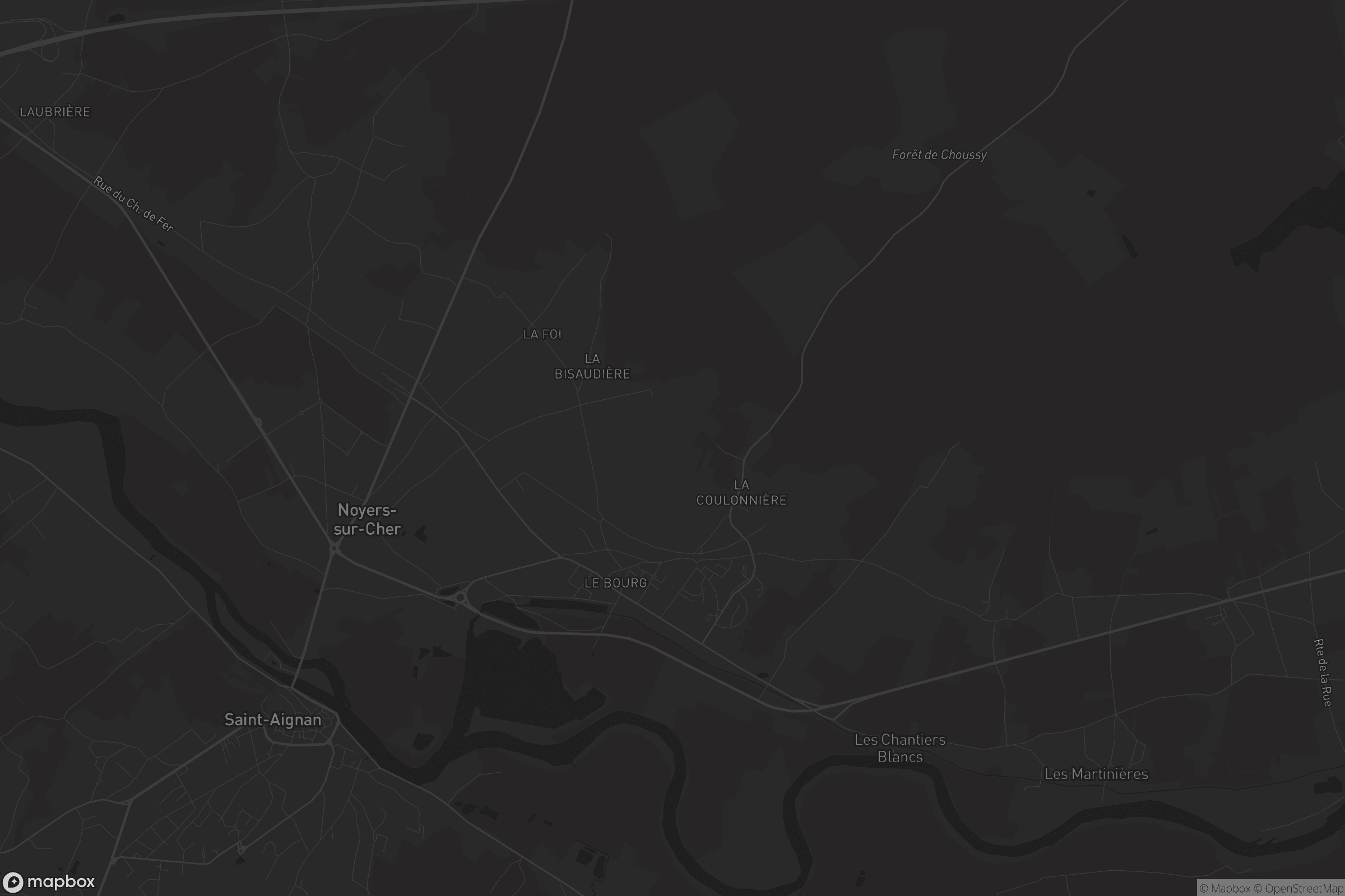 Carte de Noyers-sur-Cher