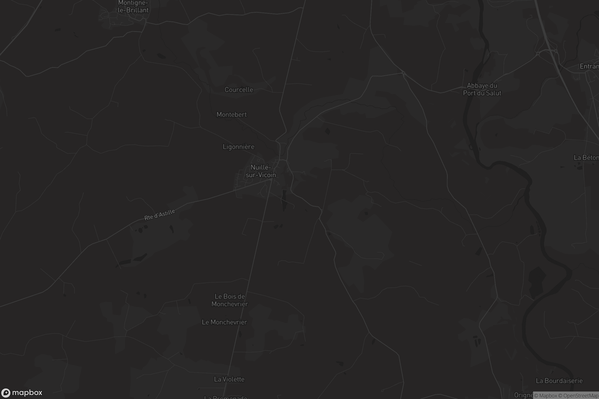 Carte de Nuillé-sur-Vicoin