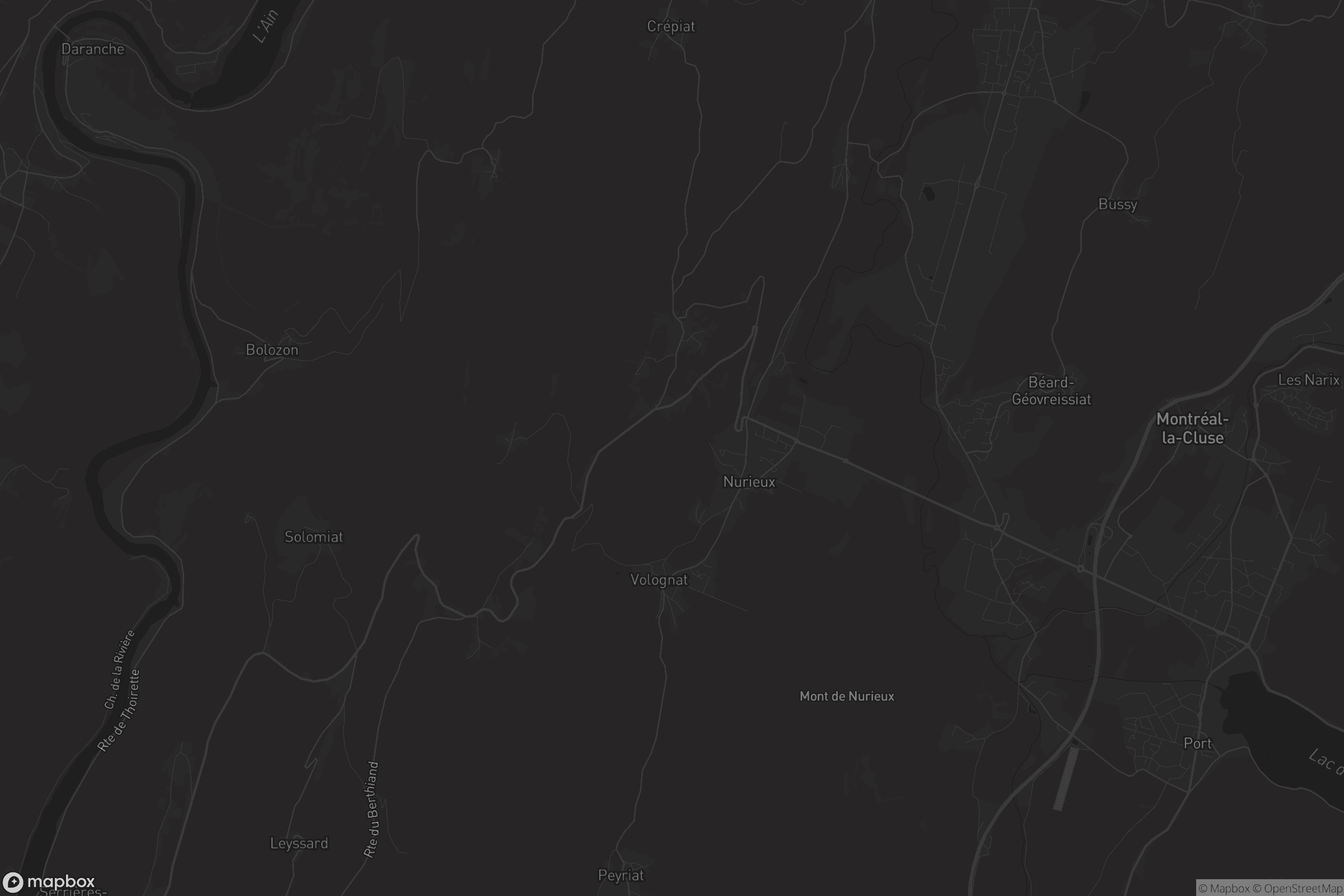 Carte de Nurieux-Volognat