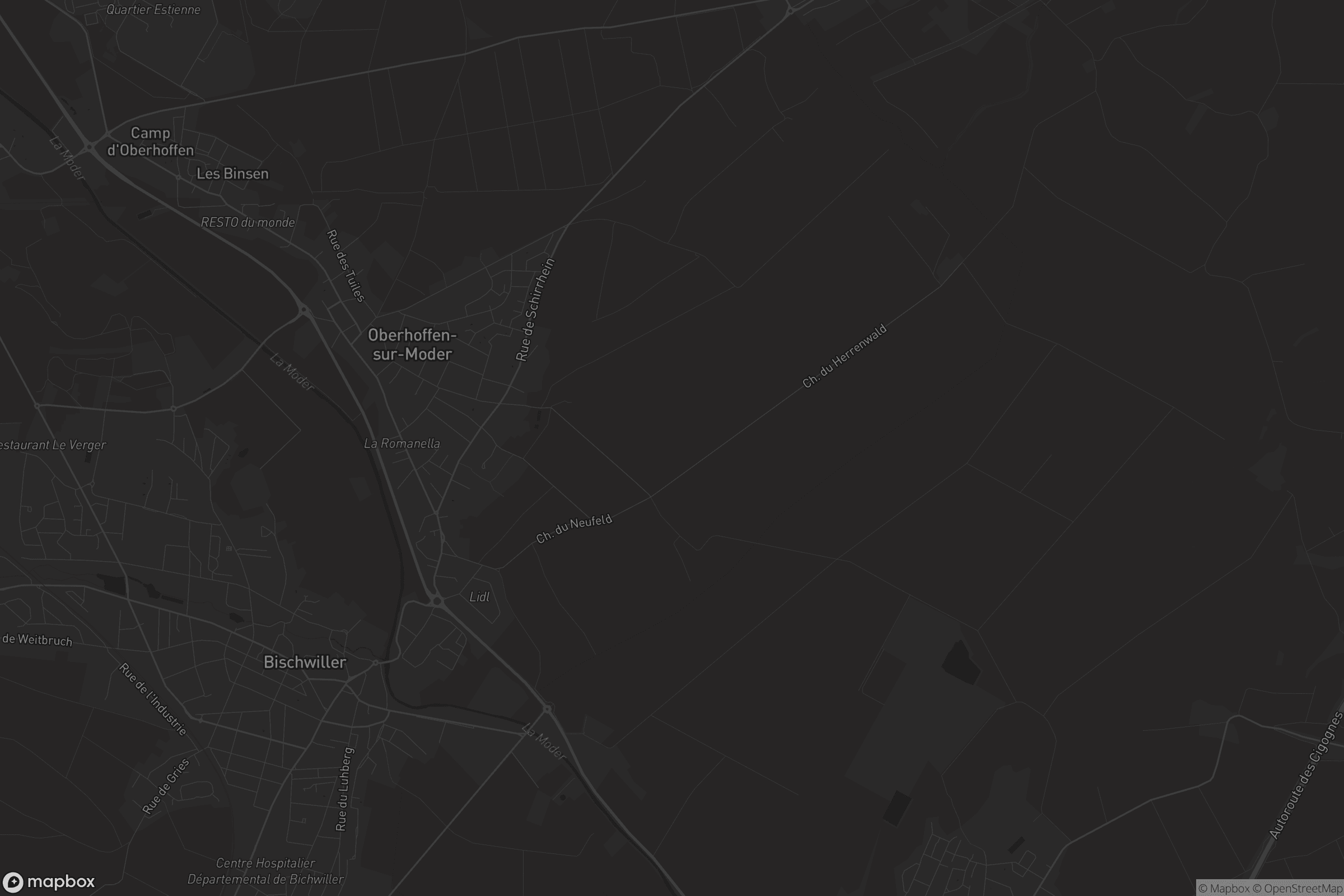 Carte de Oberhoffen-sur-Moder