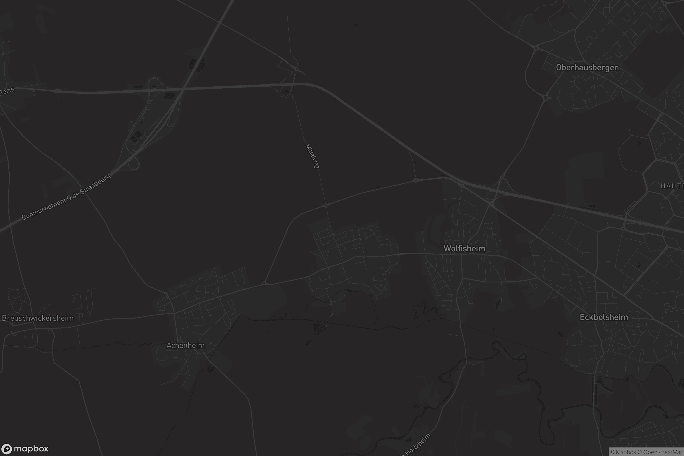 Carte de Oberschaeffolsheim