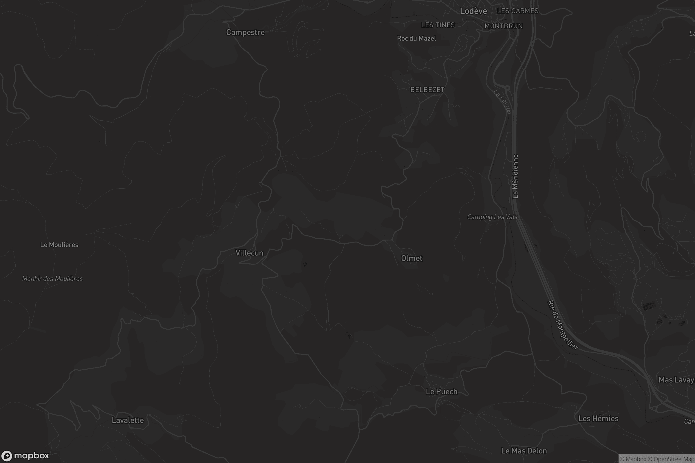 Carte de Olmet-et-Villecun