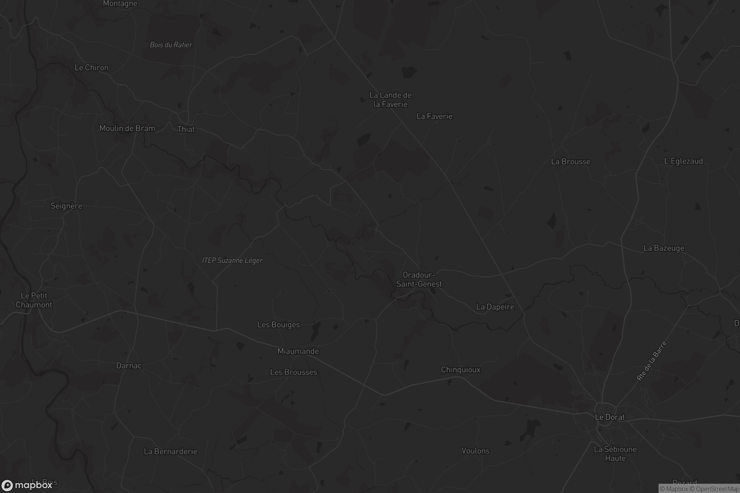 Carte de Oradour-Saint-Genest