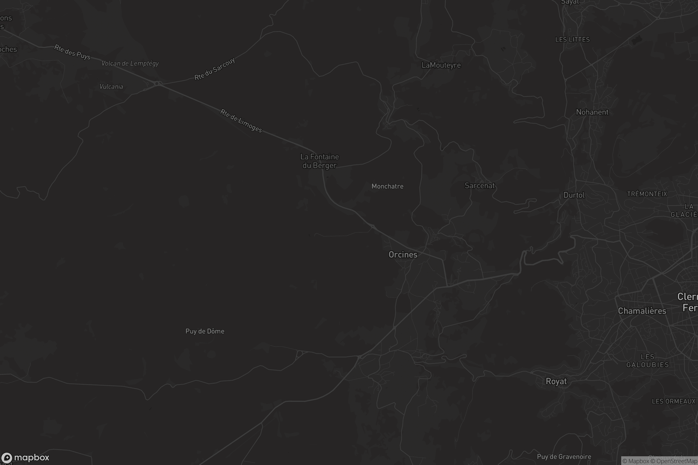 Carte de Orcines