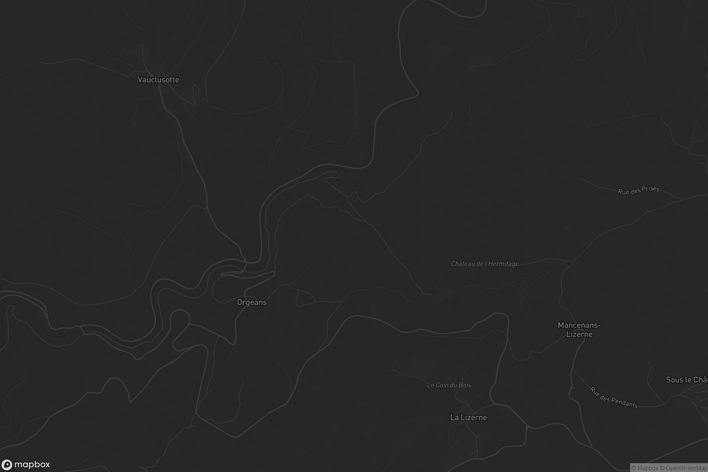 Carte de Orgeans-Blanchefontaine