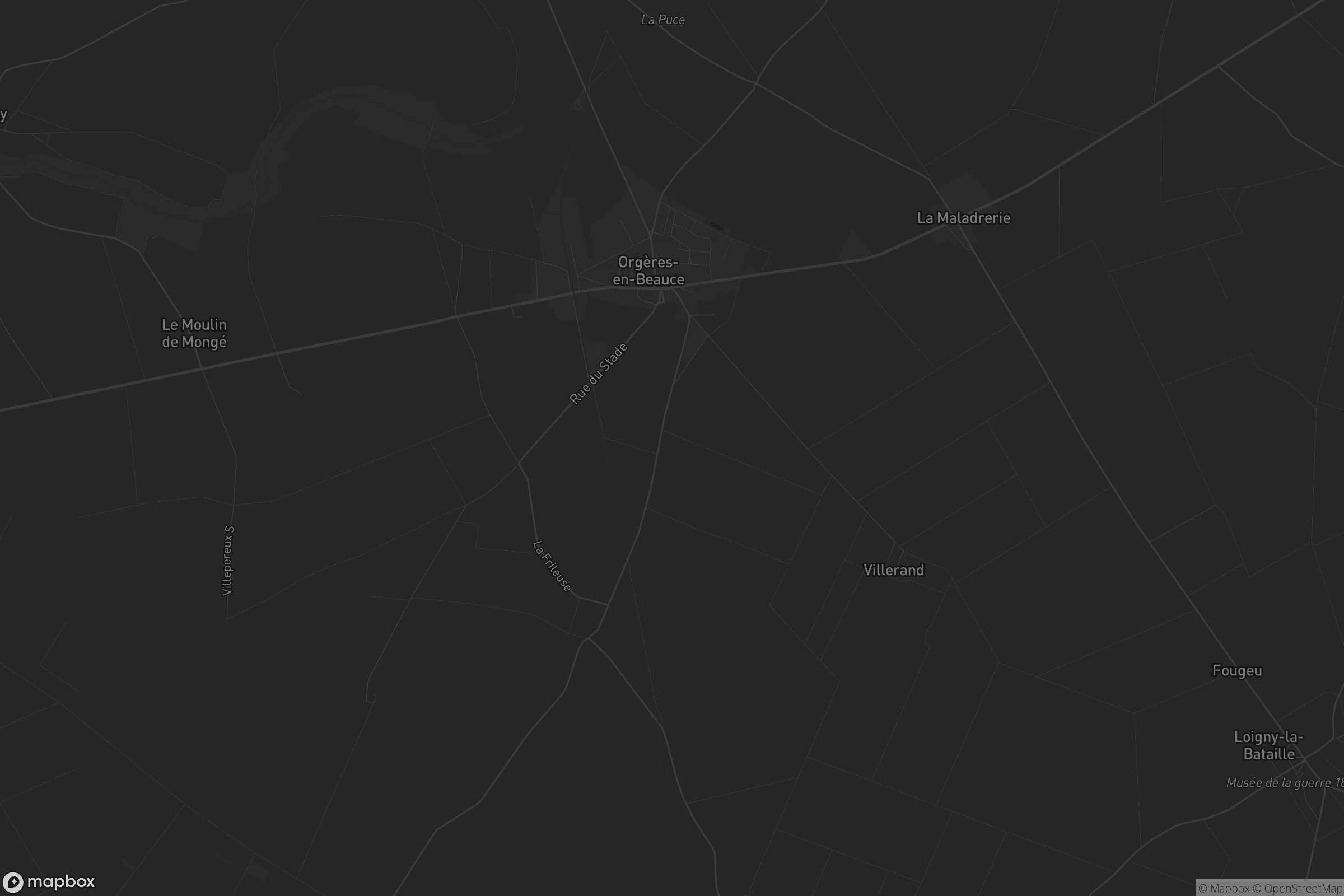 Carte de Orgères-en-Beauce