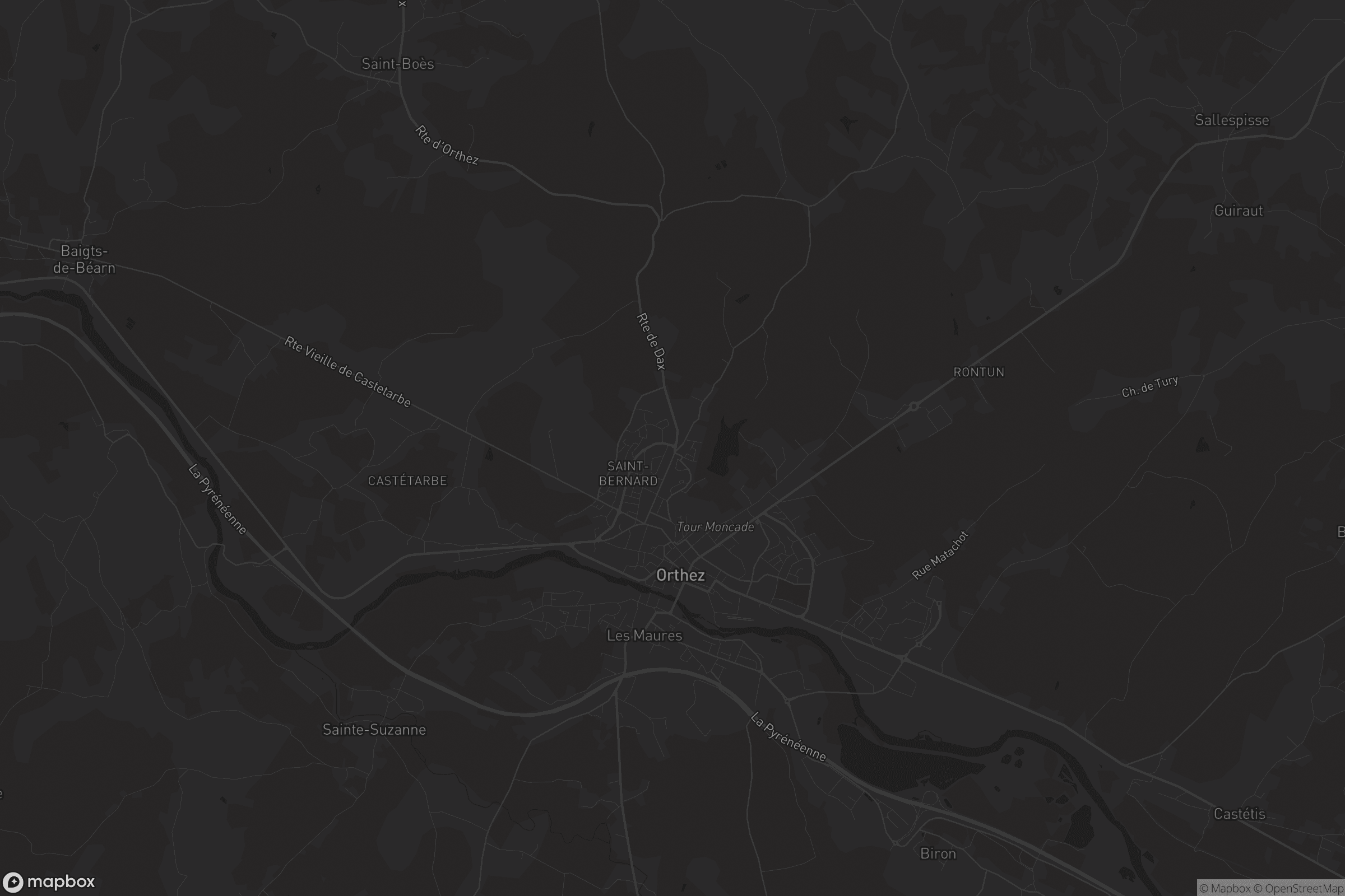 Carte de Orthez