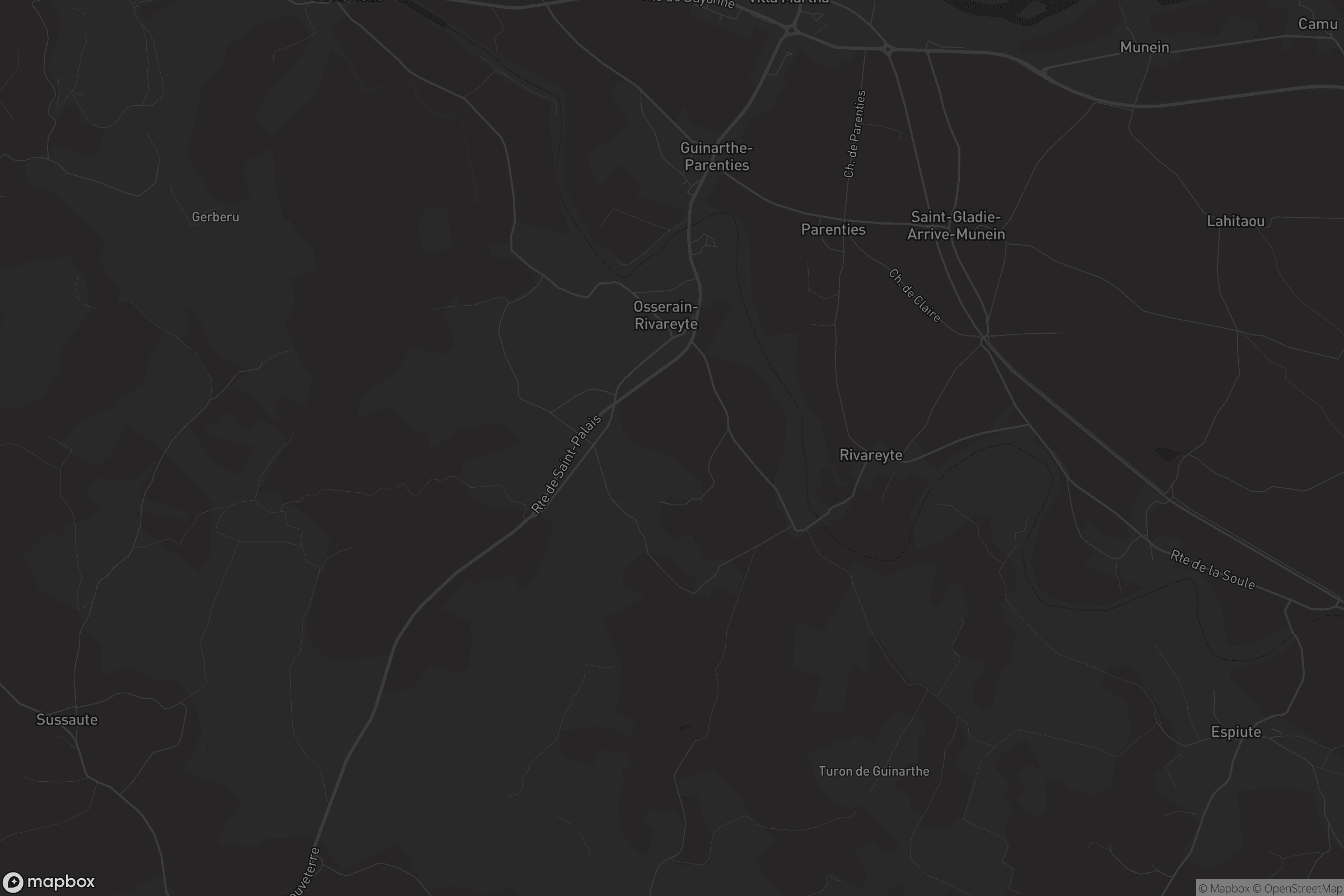 Carte de Osserain-Rivareyte