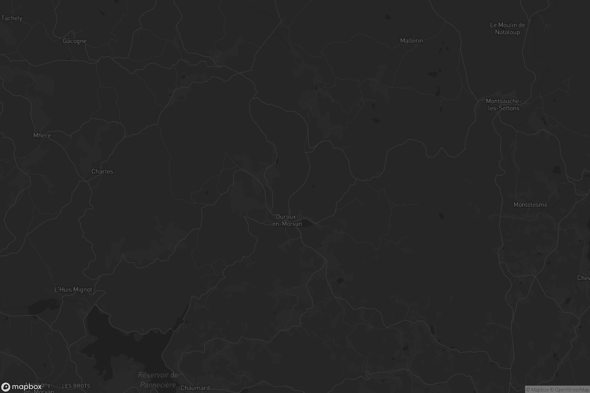 Carte de Ouroux-en-Morvan