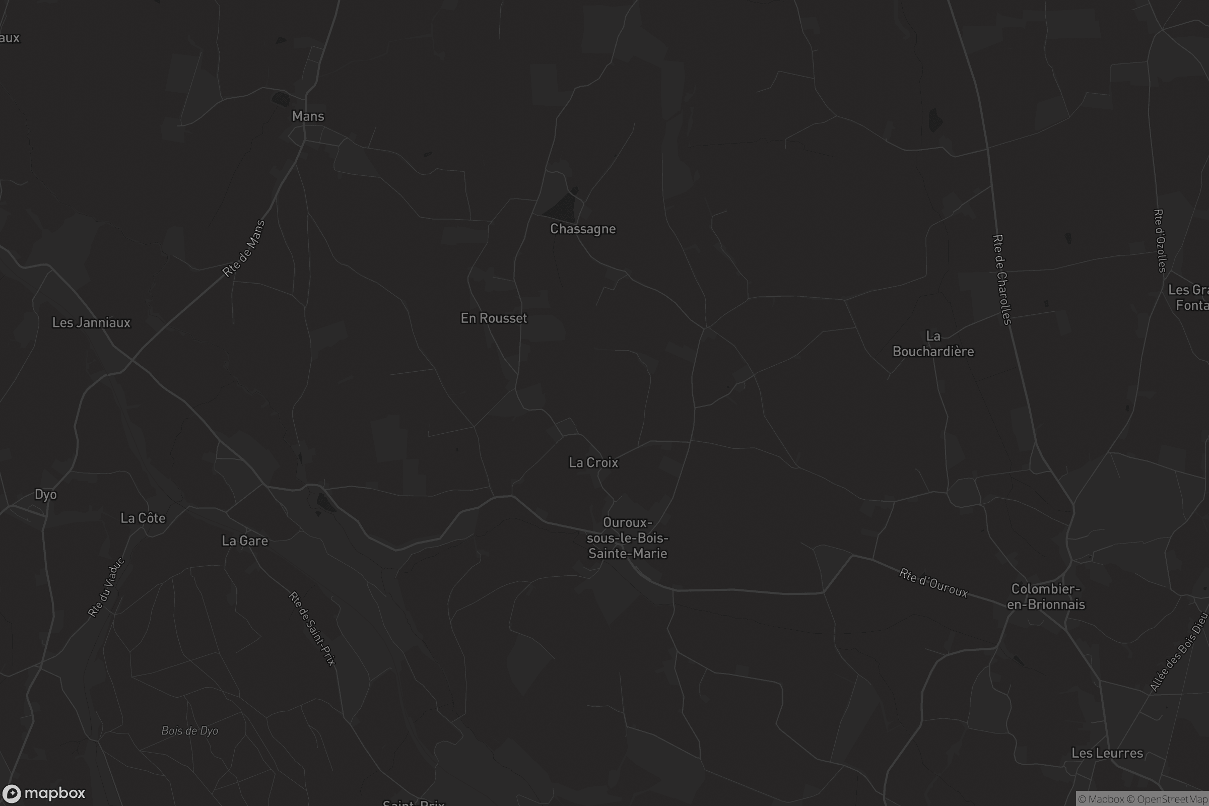 Carte de Ouroux-sous-le-Bois-Sainte-Marie