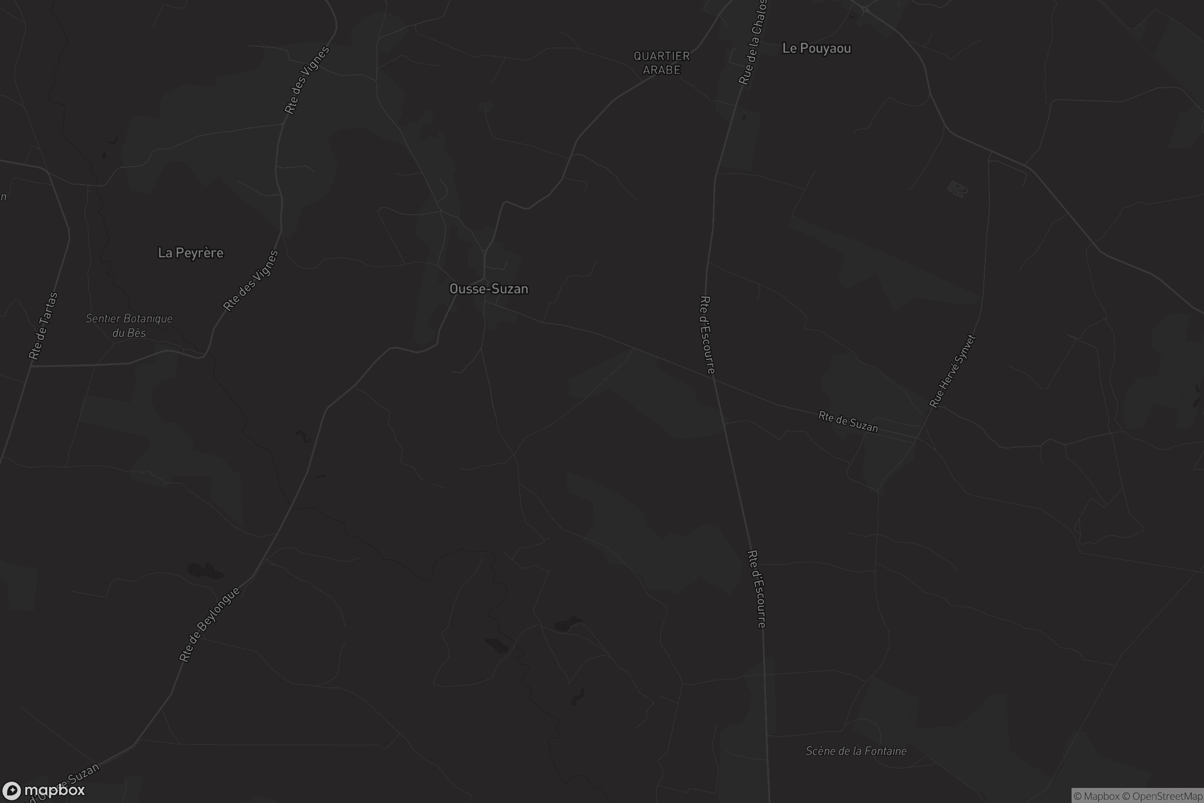 Carte de Ousse-Suzan