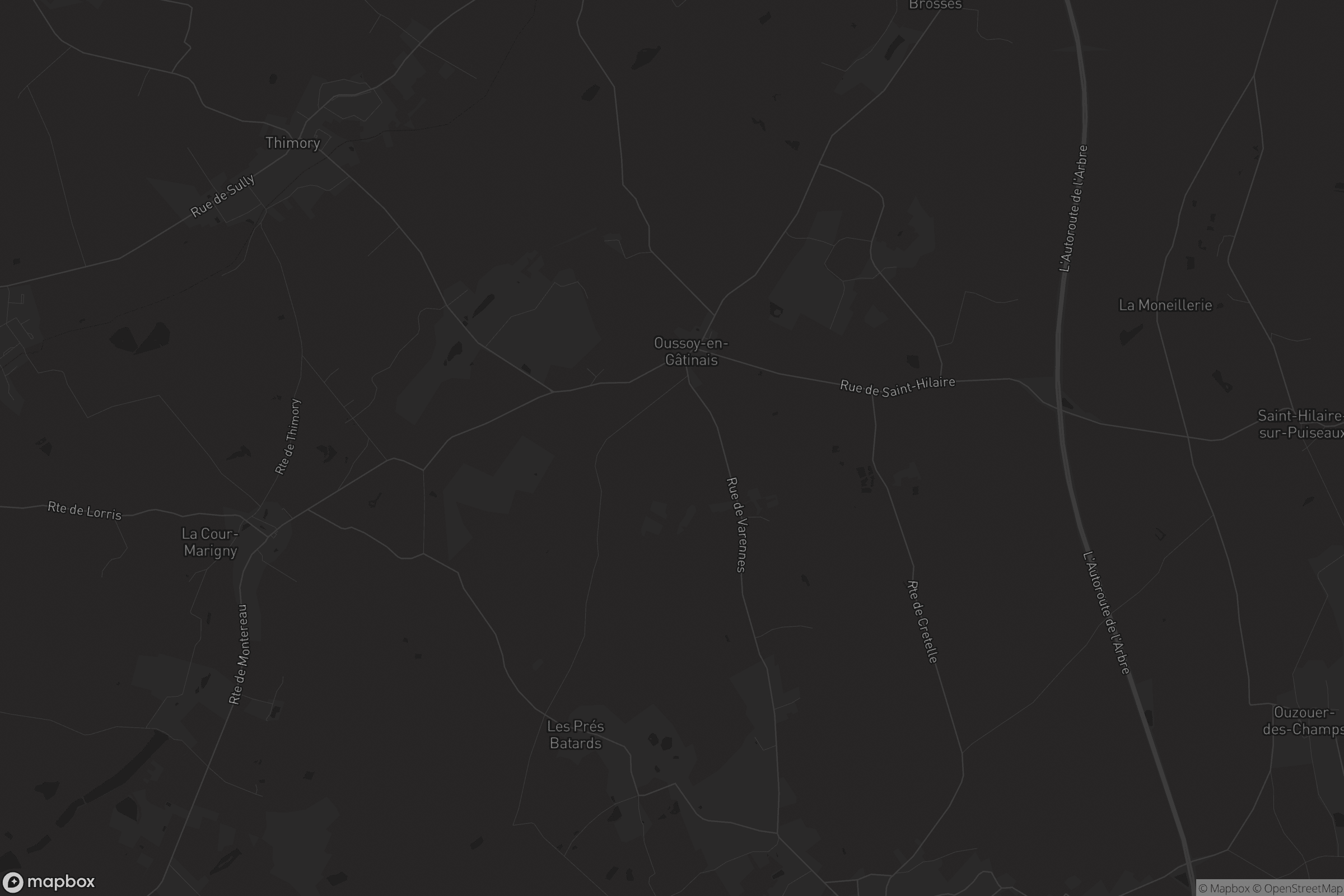 Carte de Oussoy-en-Gâtinais