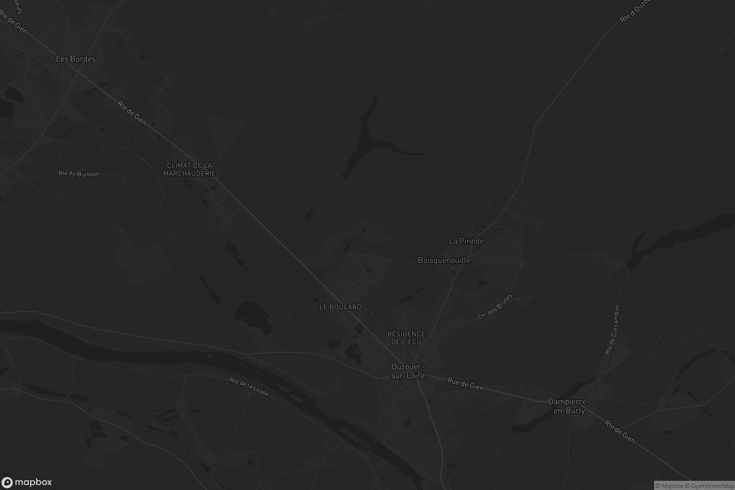 Carte de Ouzouer-sur-Loire