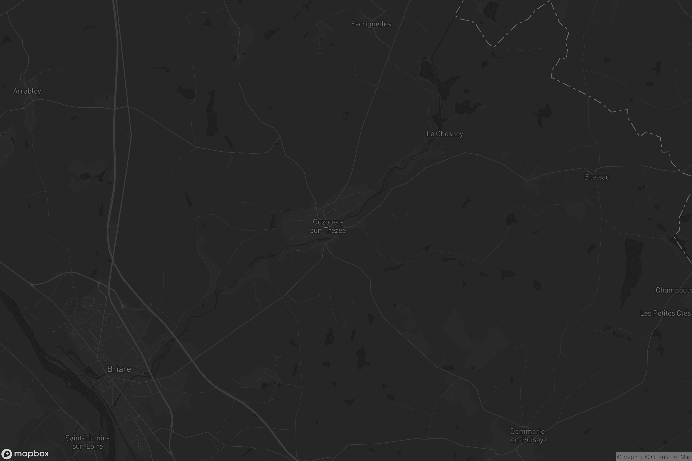 Carte de Ouzouer-sur-Trézée
