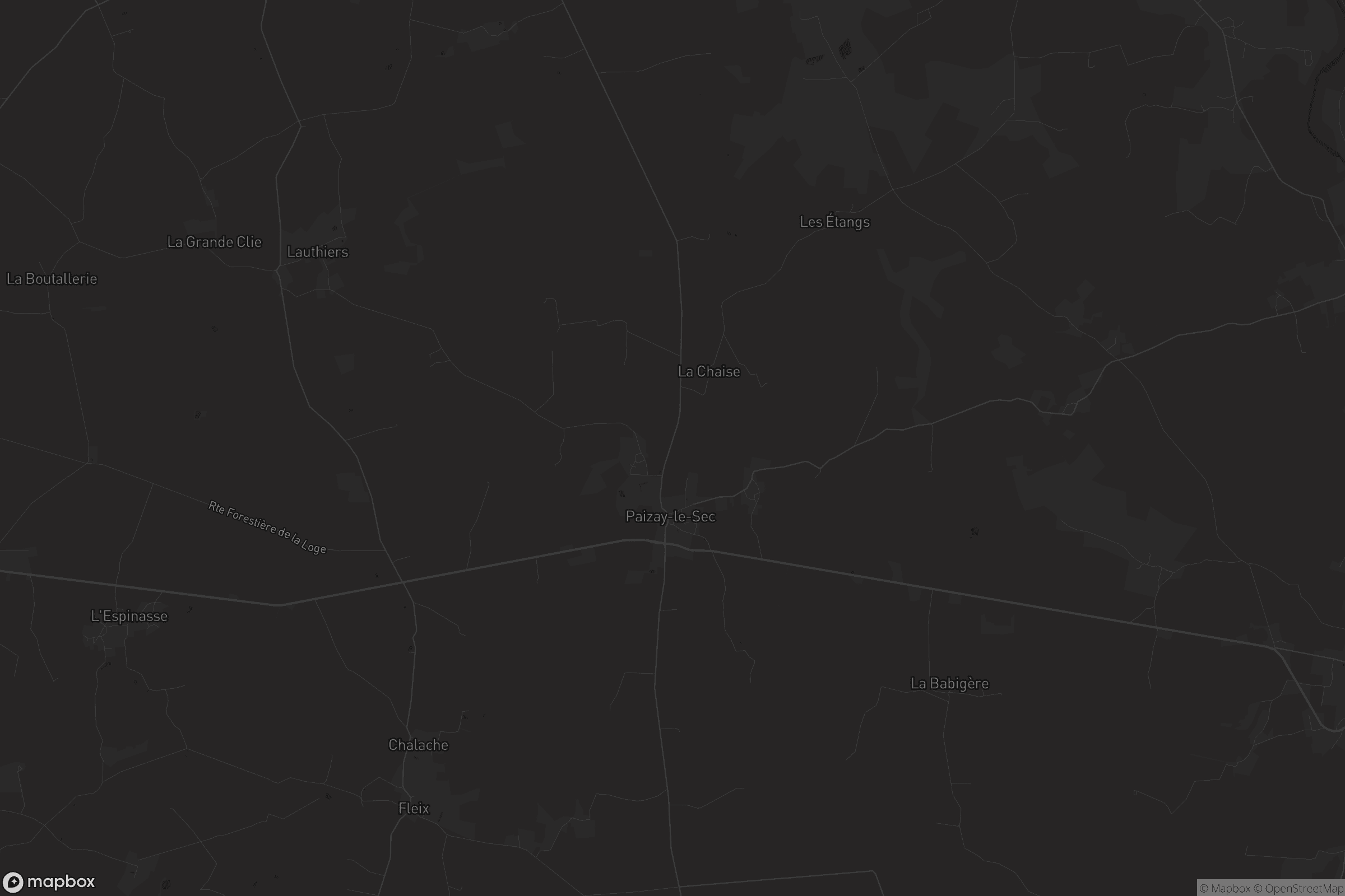 Carte de Paizay-le-Sec