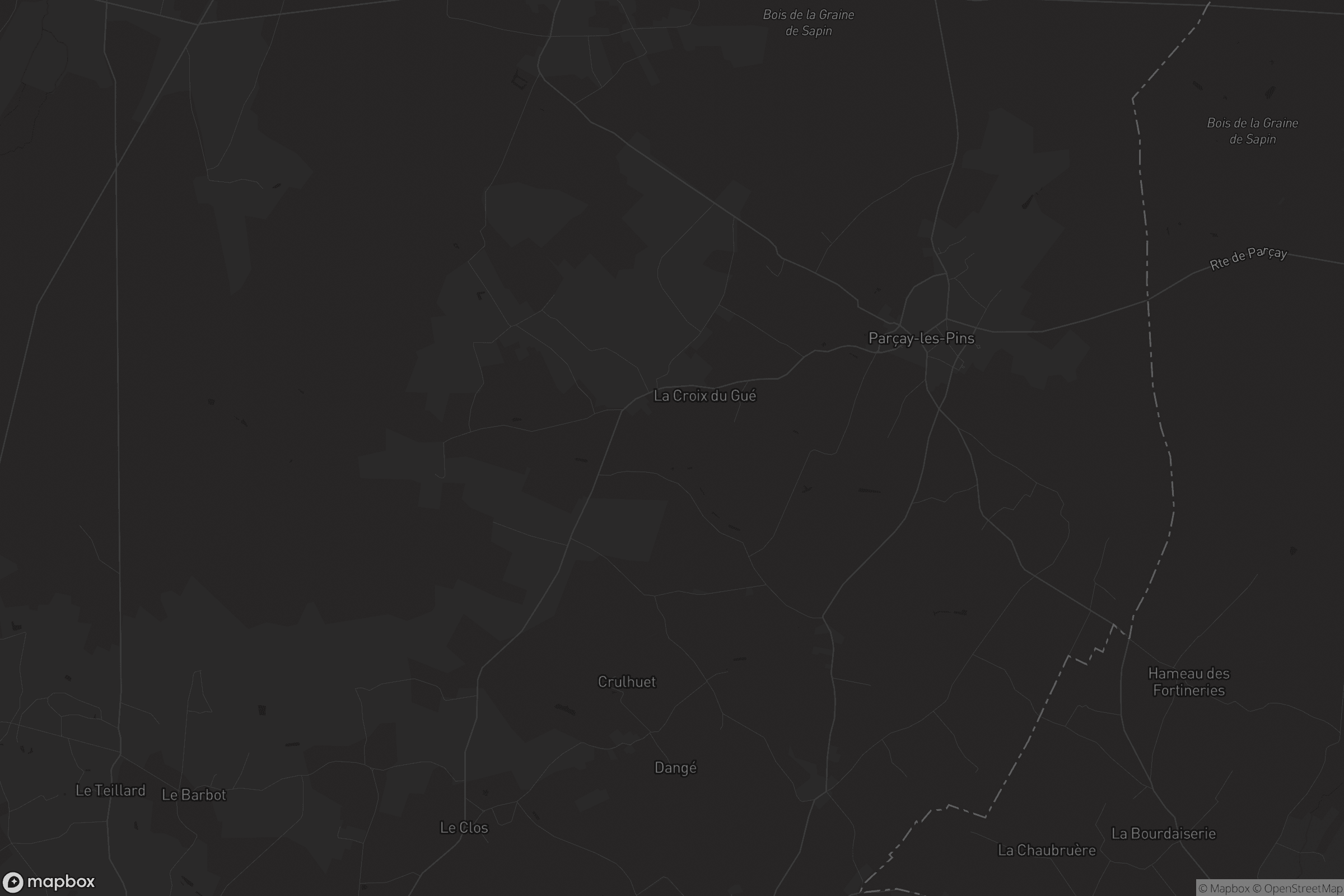 Carte de Parçay-les-Pins