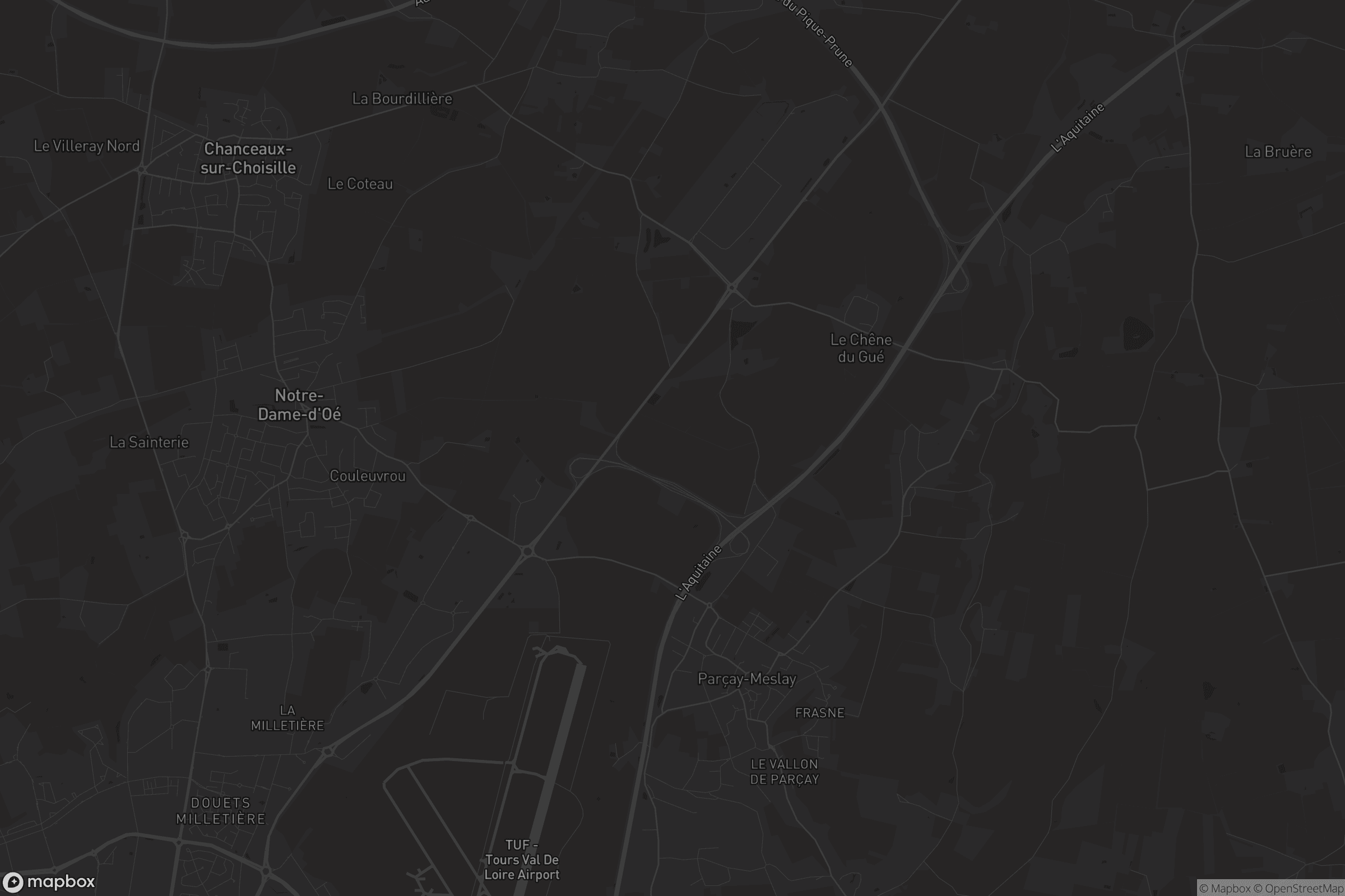 Carte de Parçay-Meslay