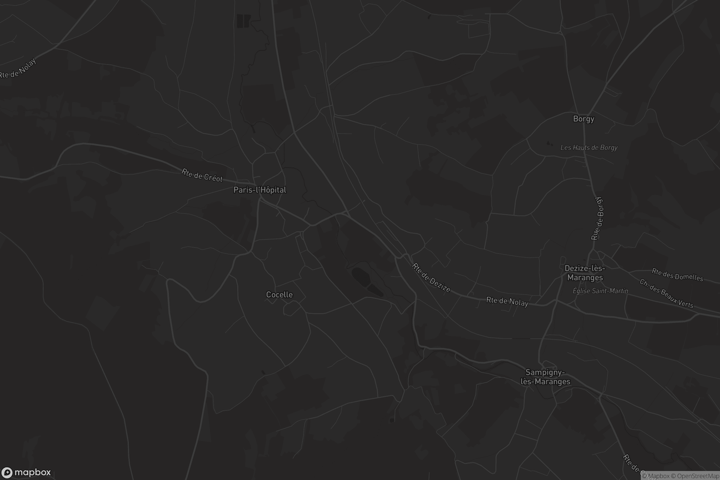 Carte de Paris-l'Hôpital