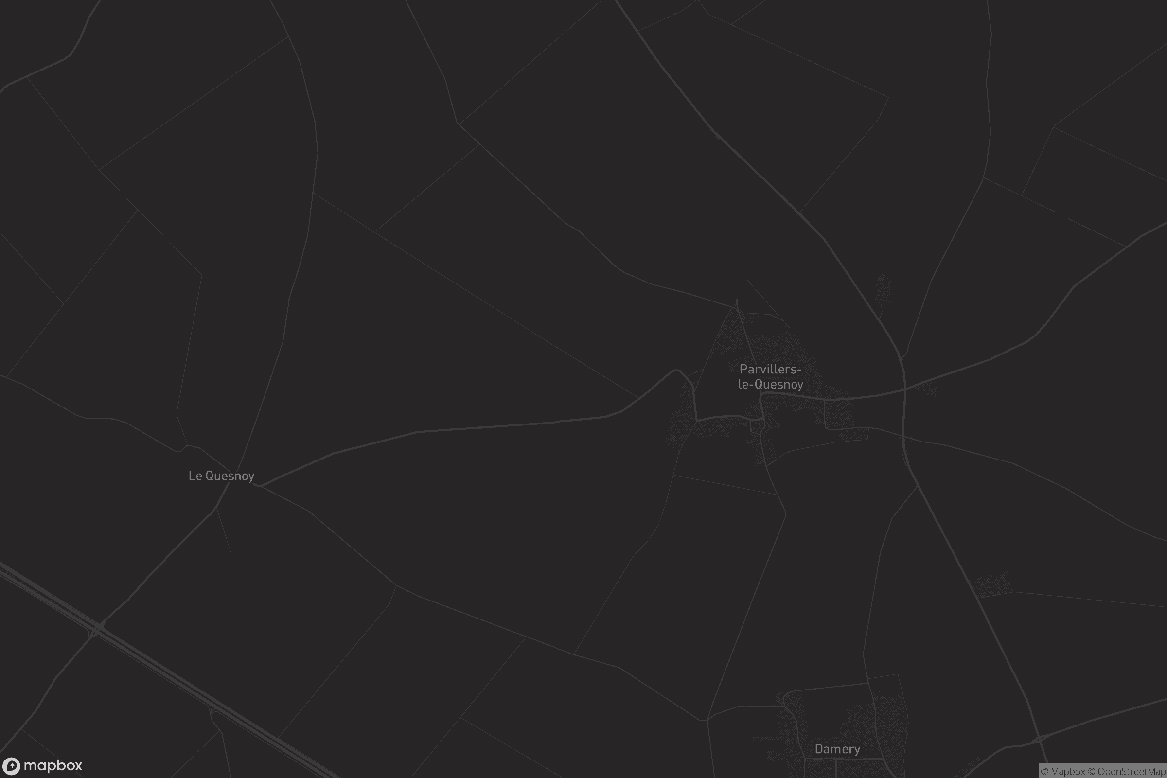 Carte de Parvillers-le-Quesnoy