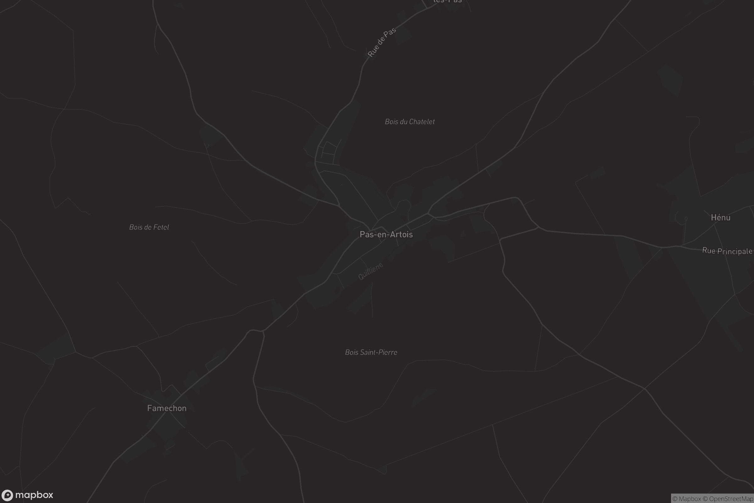 Carte de Pas-en-Artois