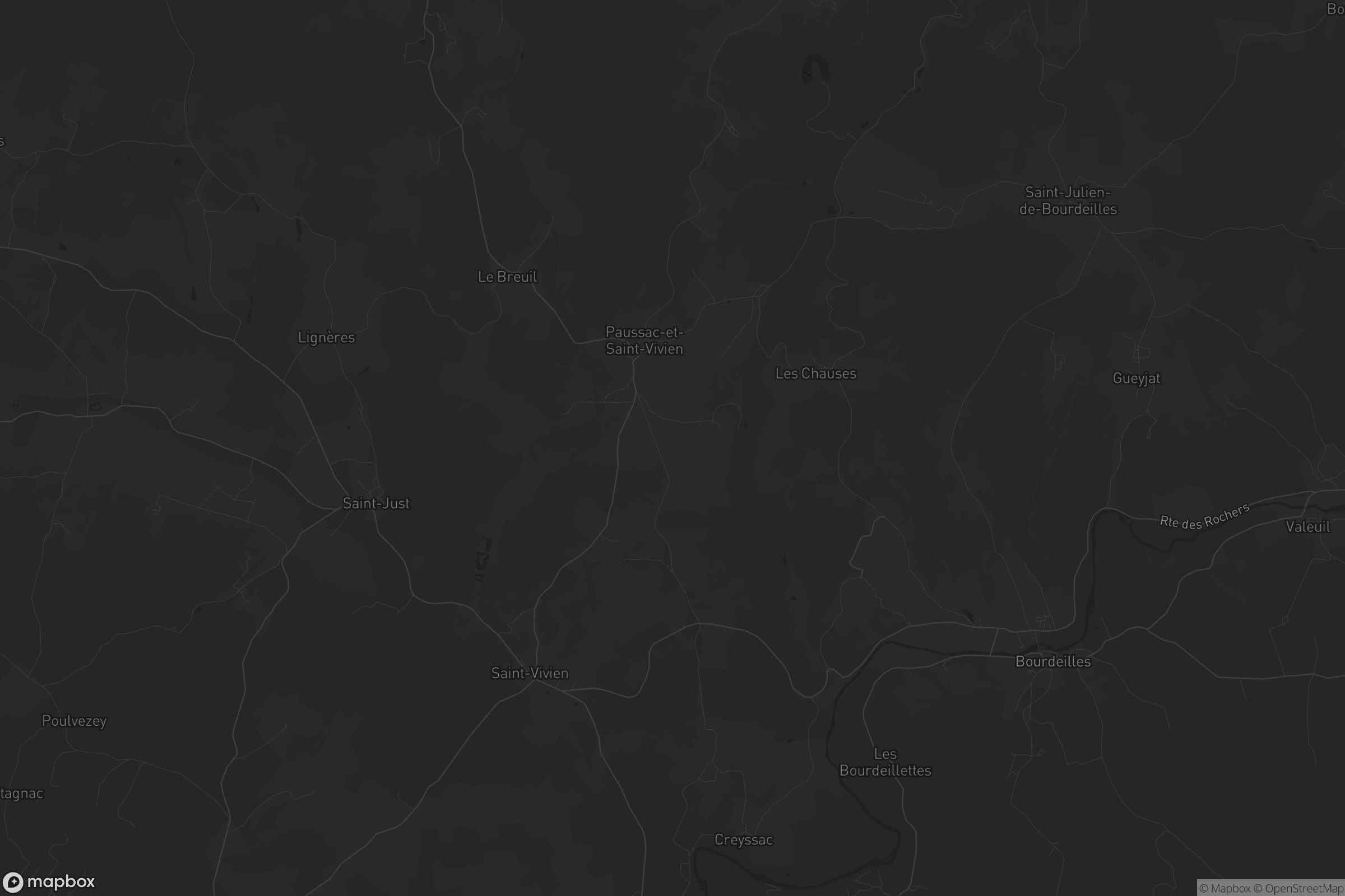 Carte de Paussac-et-Saint-Vivien