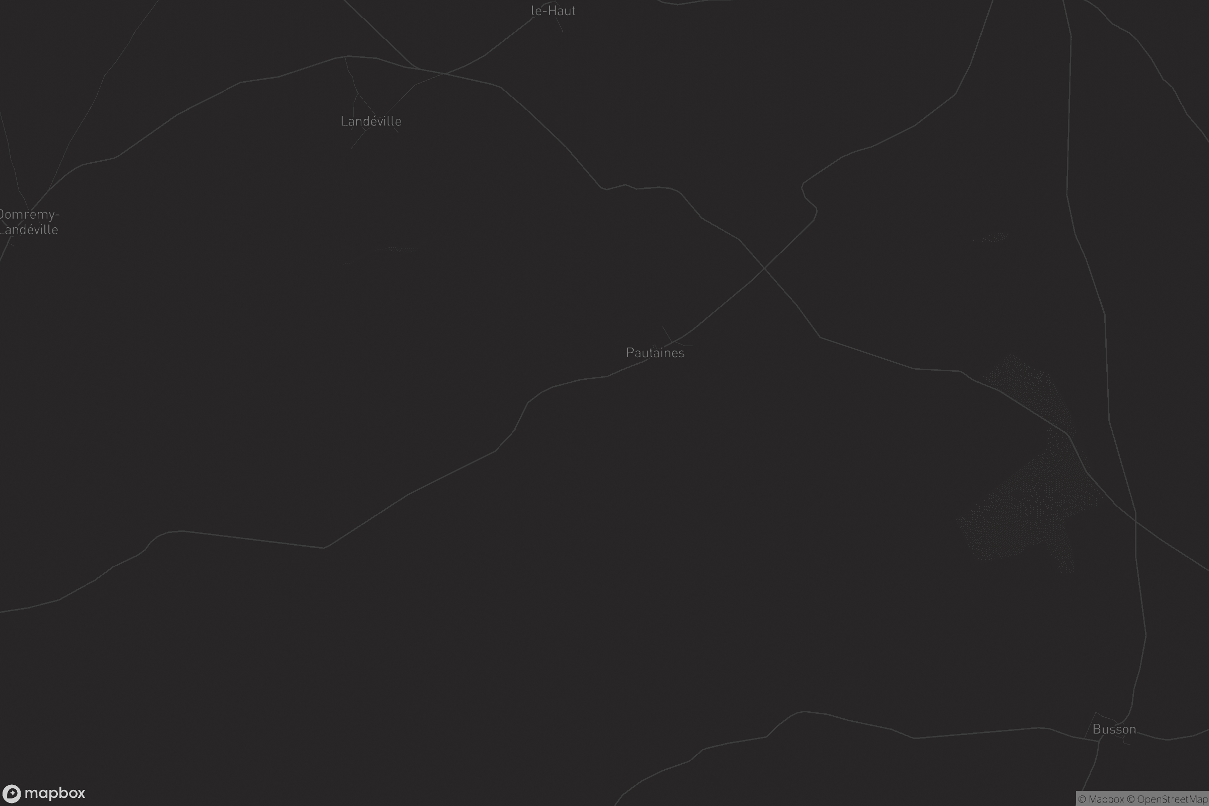 Carte de Pautaines-Augeville