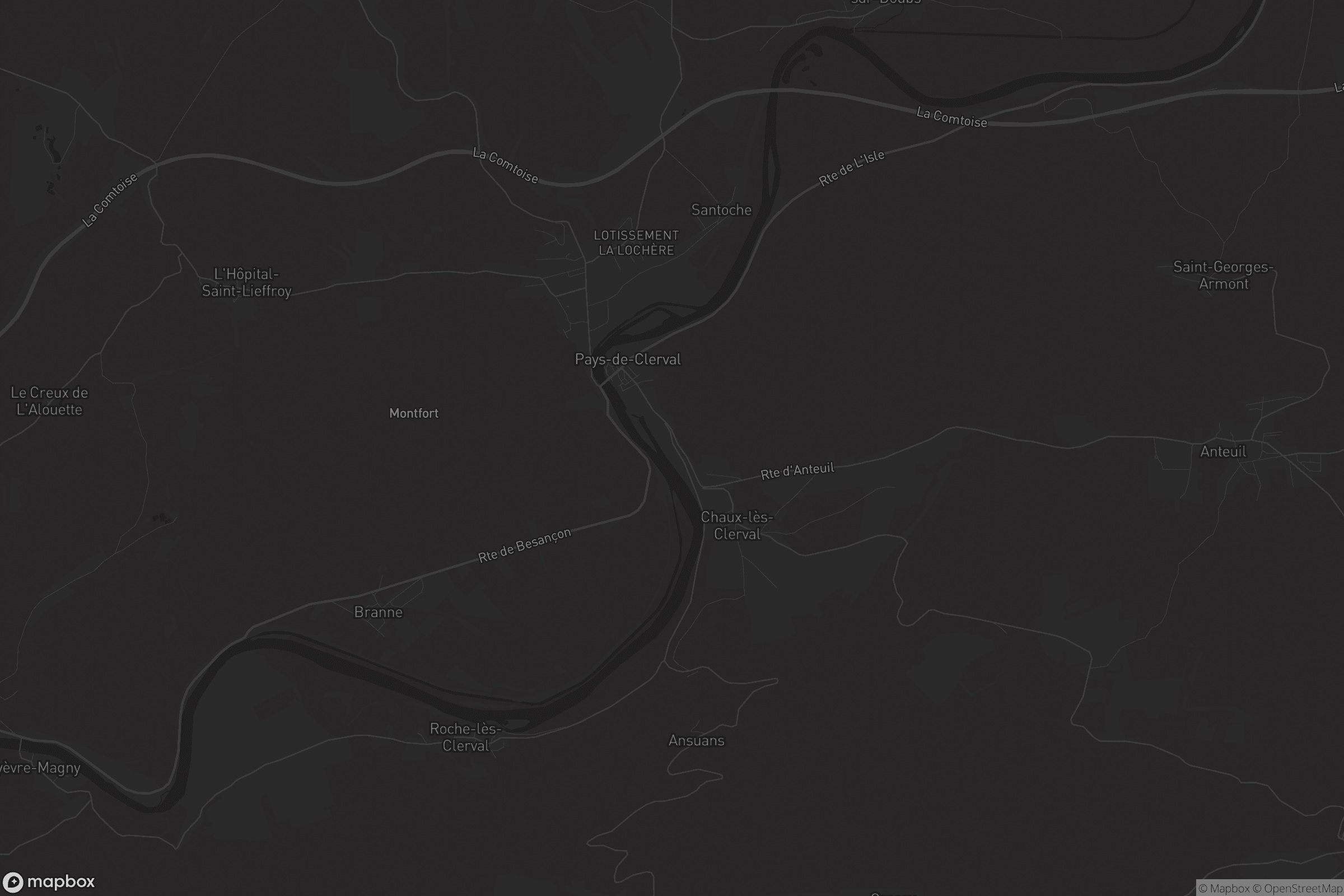 Carte de Pays-de-Clerval