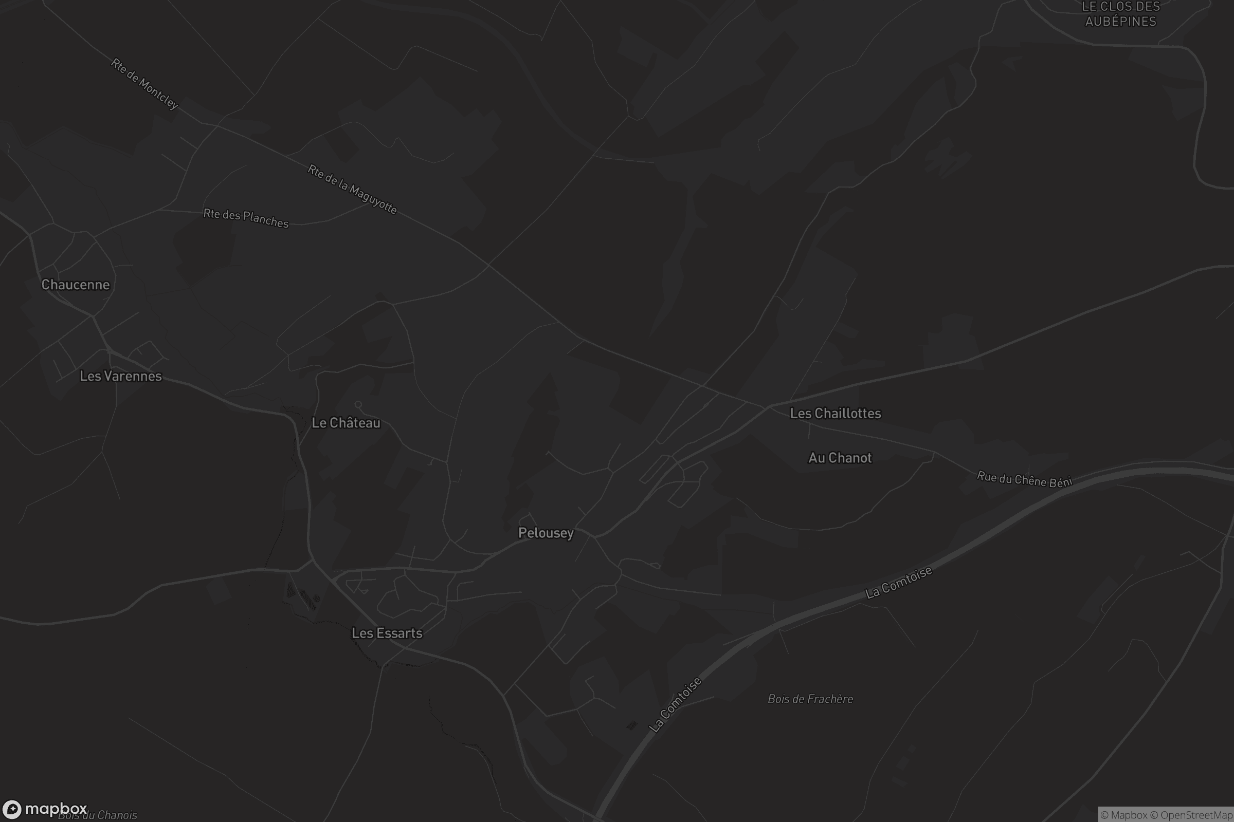 Carte de Pelousey