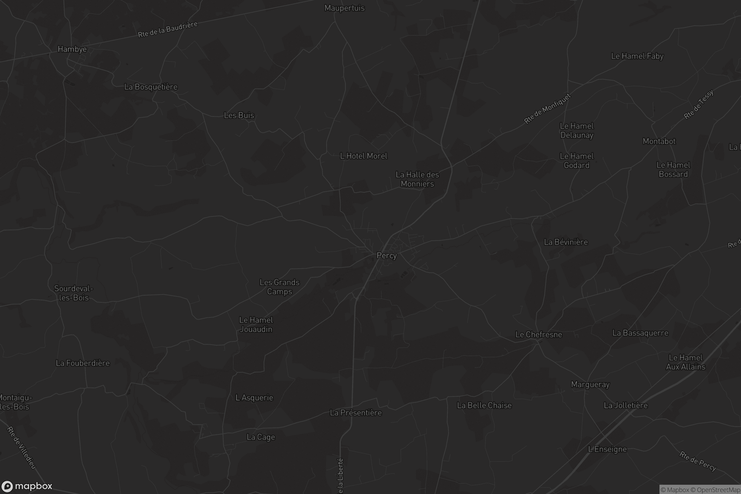 Carte de Percy-en-Normandie