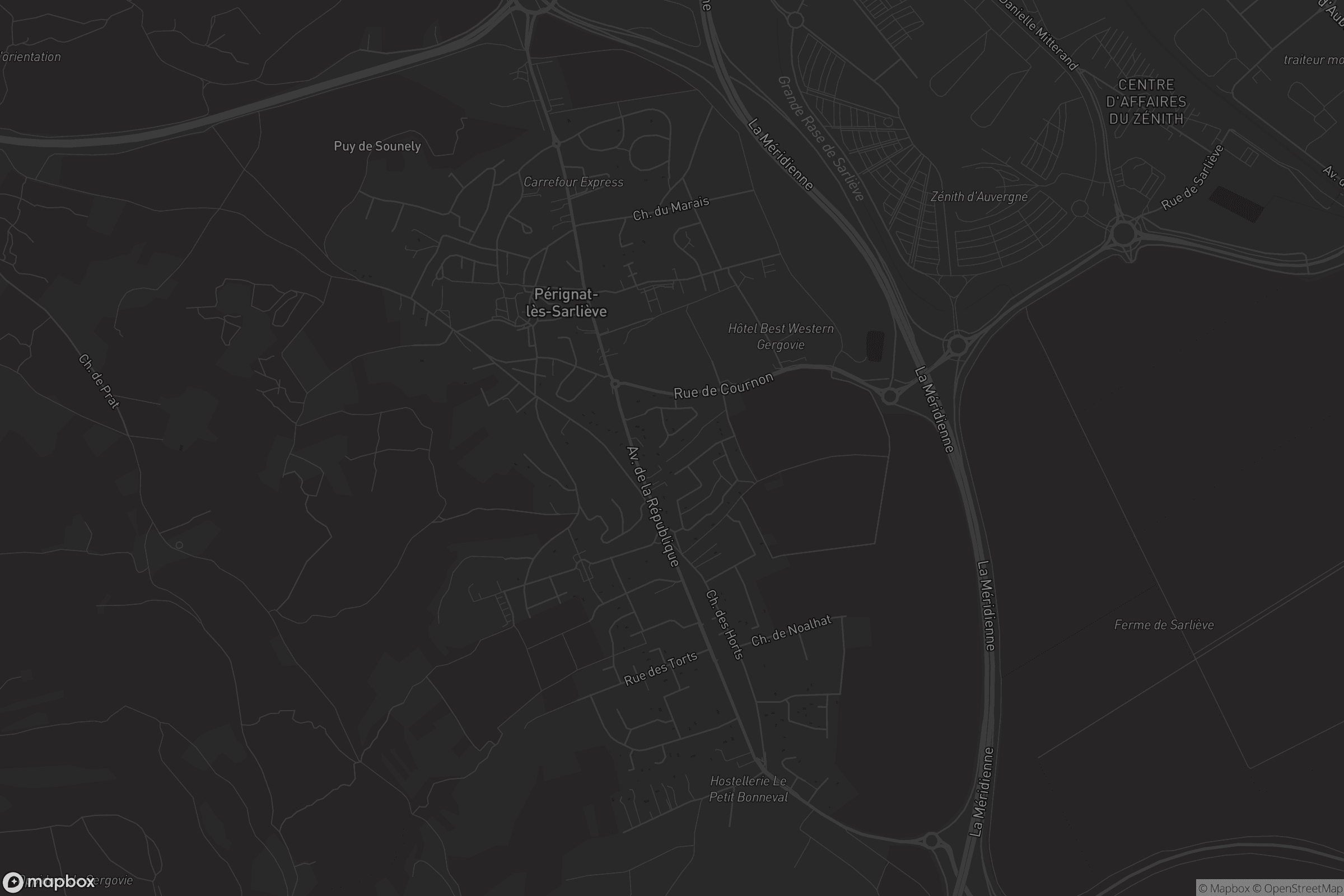 Carte de Pérignat-lès-Sarliève