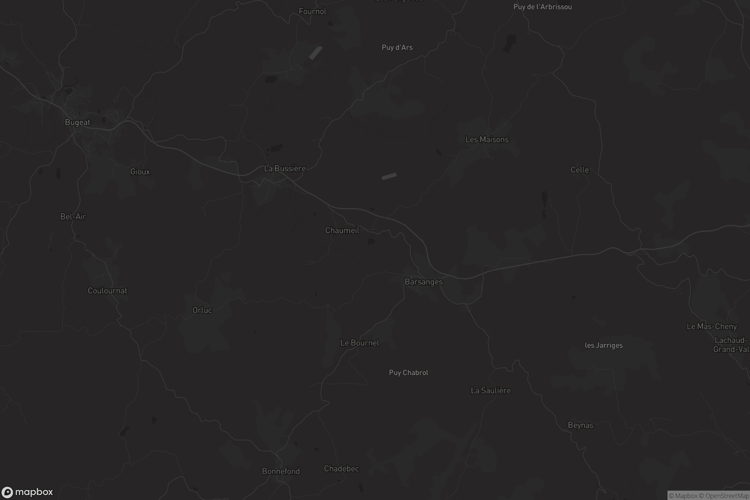 Carte de Pérols-sur-Vézère