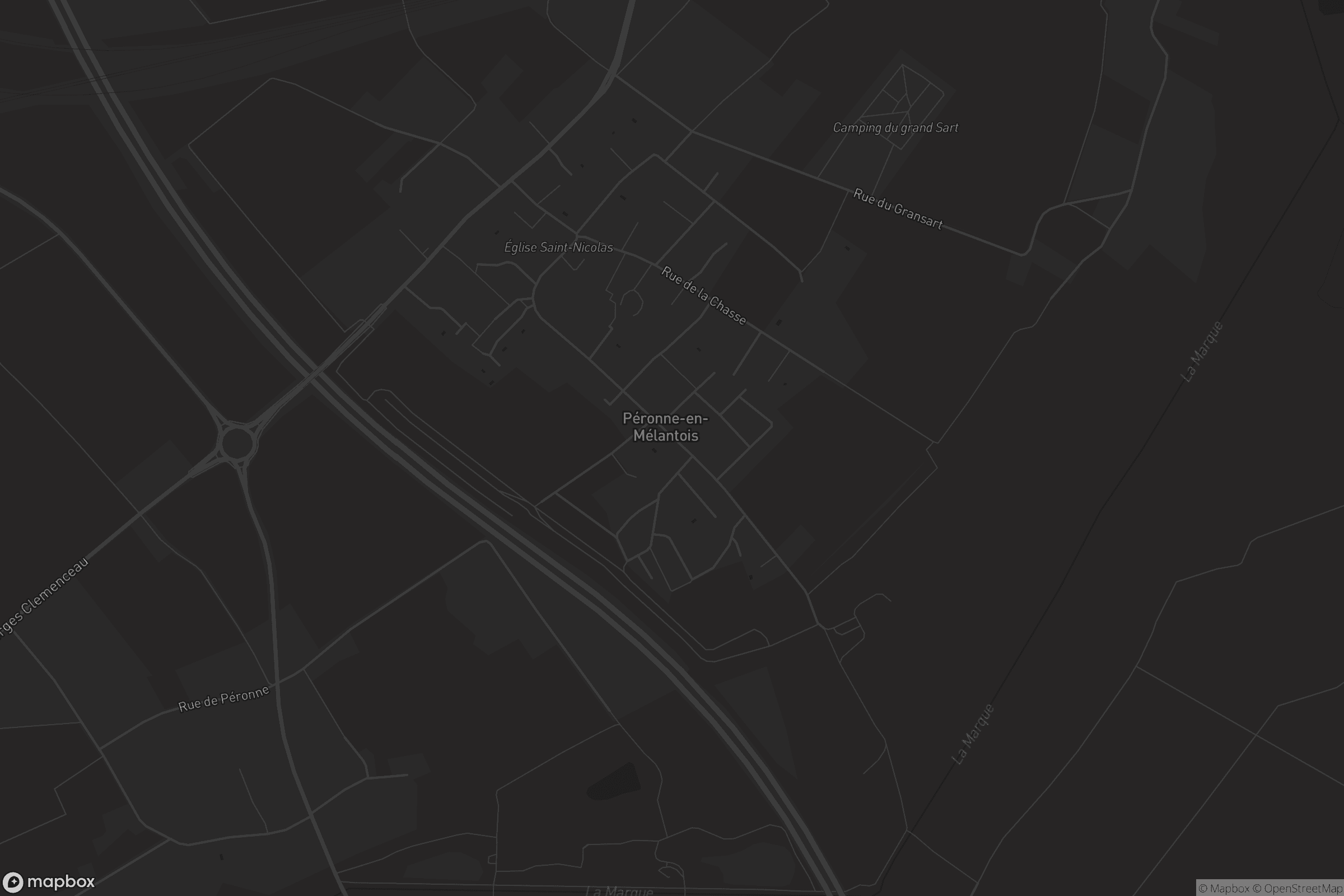 Carte de Péronne-en-Mélantois