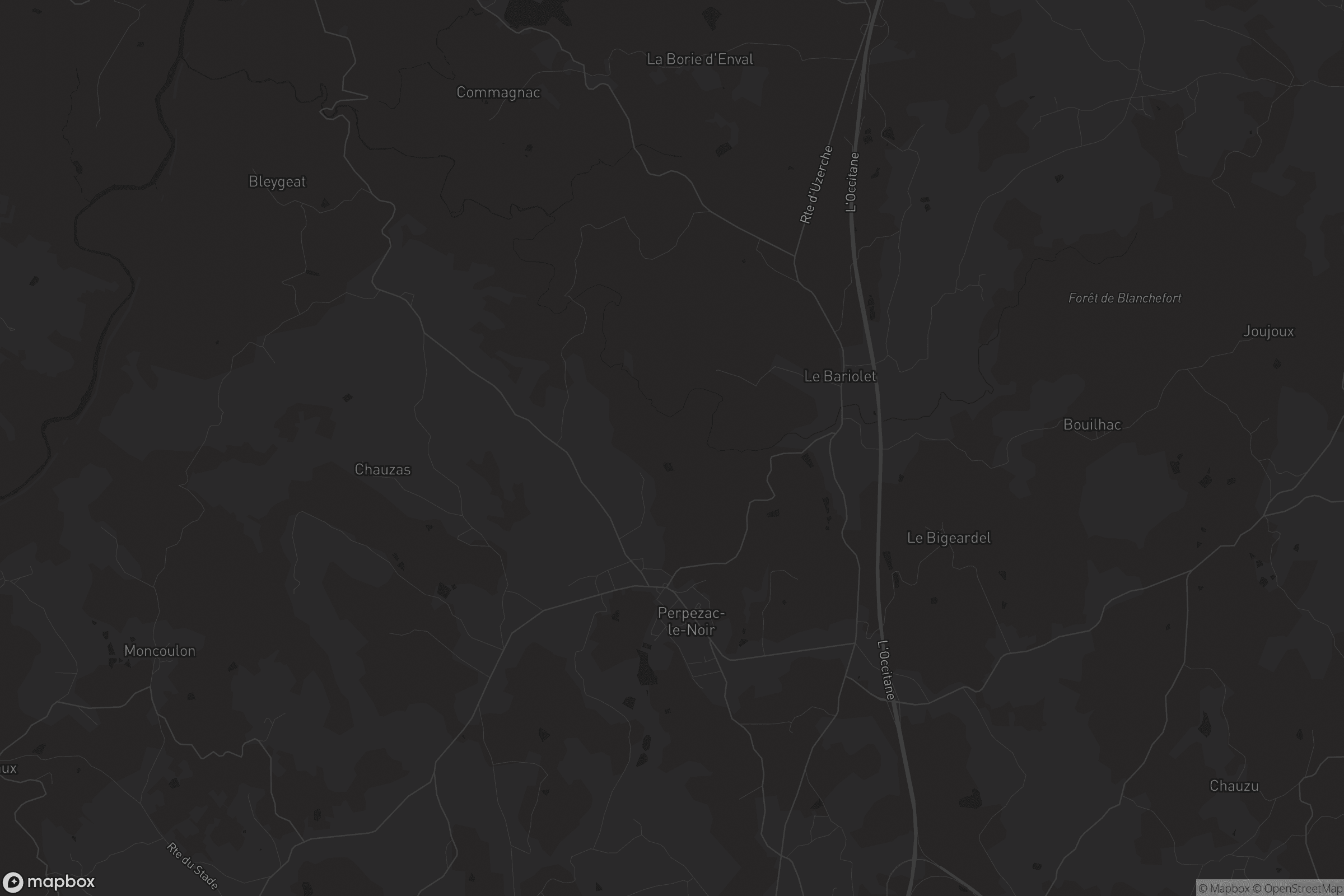 Carte de Perpezac-le-Noir
