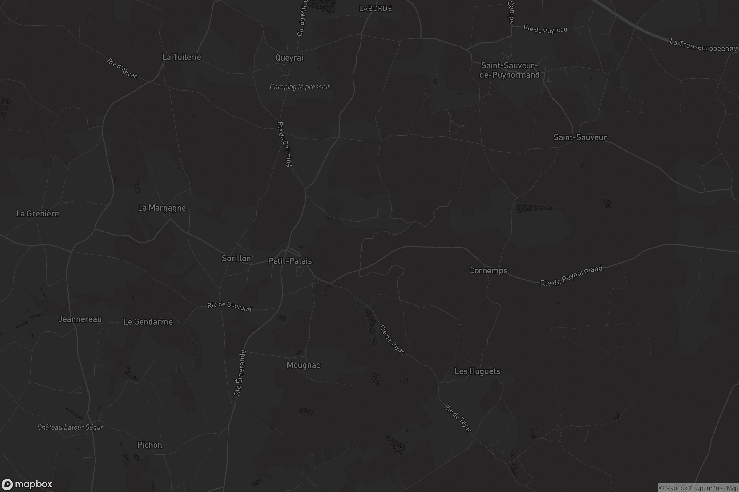 Carte de Petit-Palais-et-Cornemps