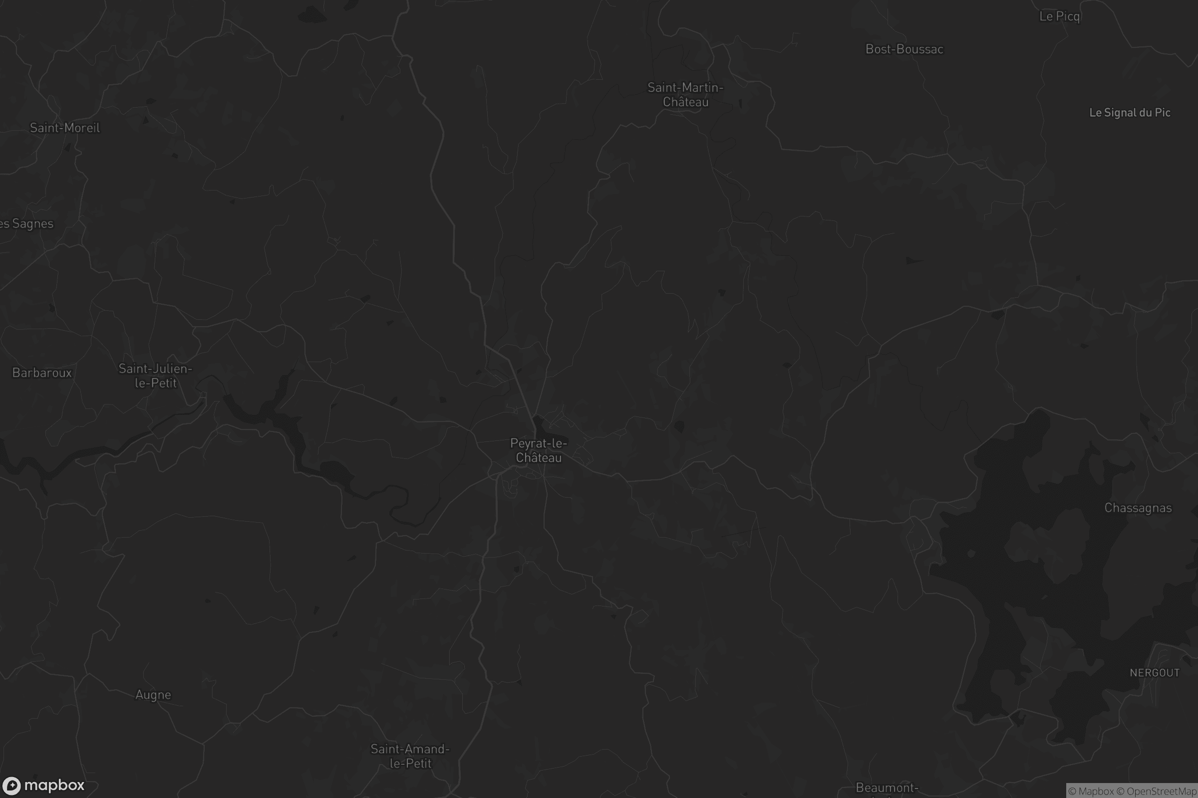 Carte de Peyrat-le-Château