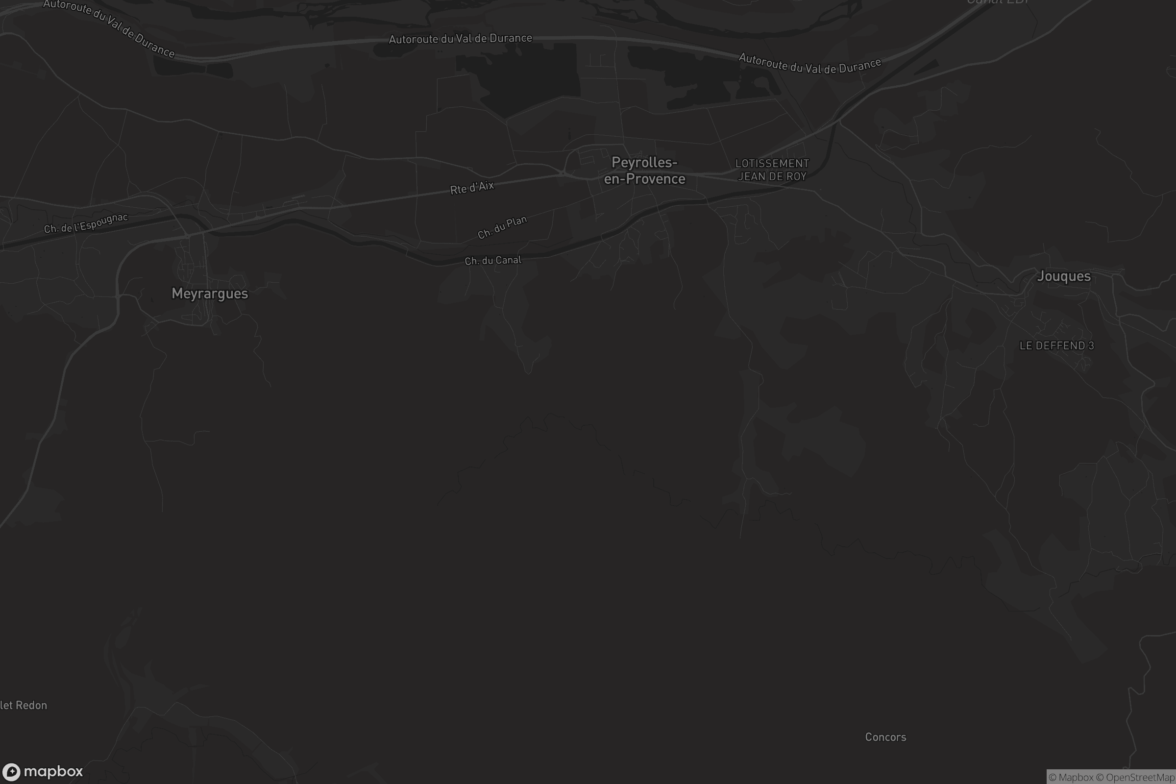 Carte de Peyrolles-en-Provence