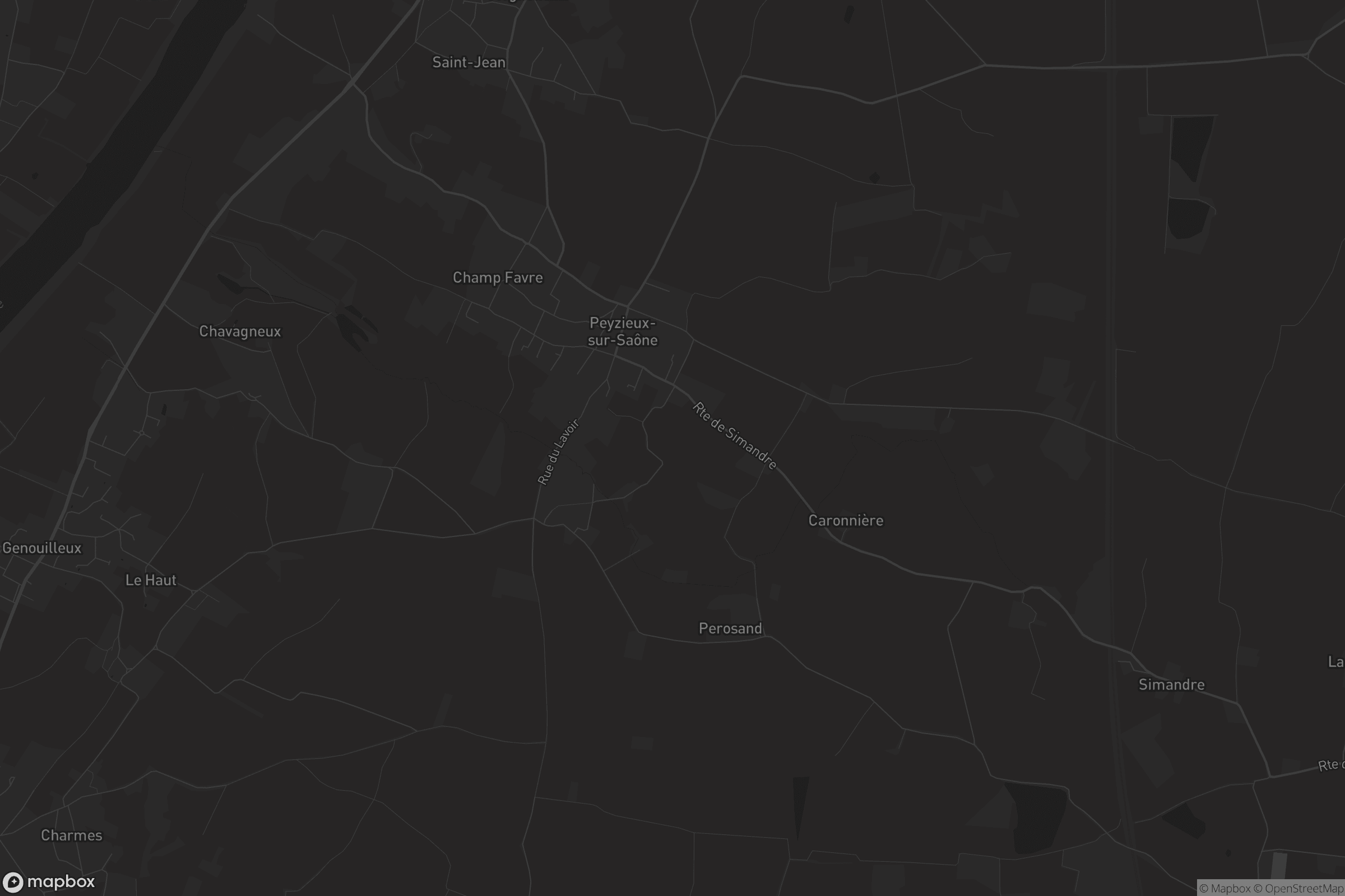 Carte de Peyzieux-sur-Saône