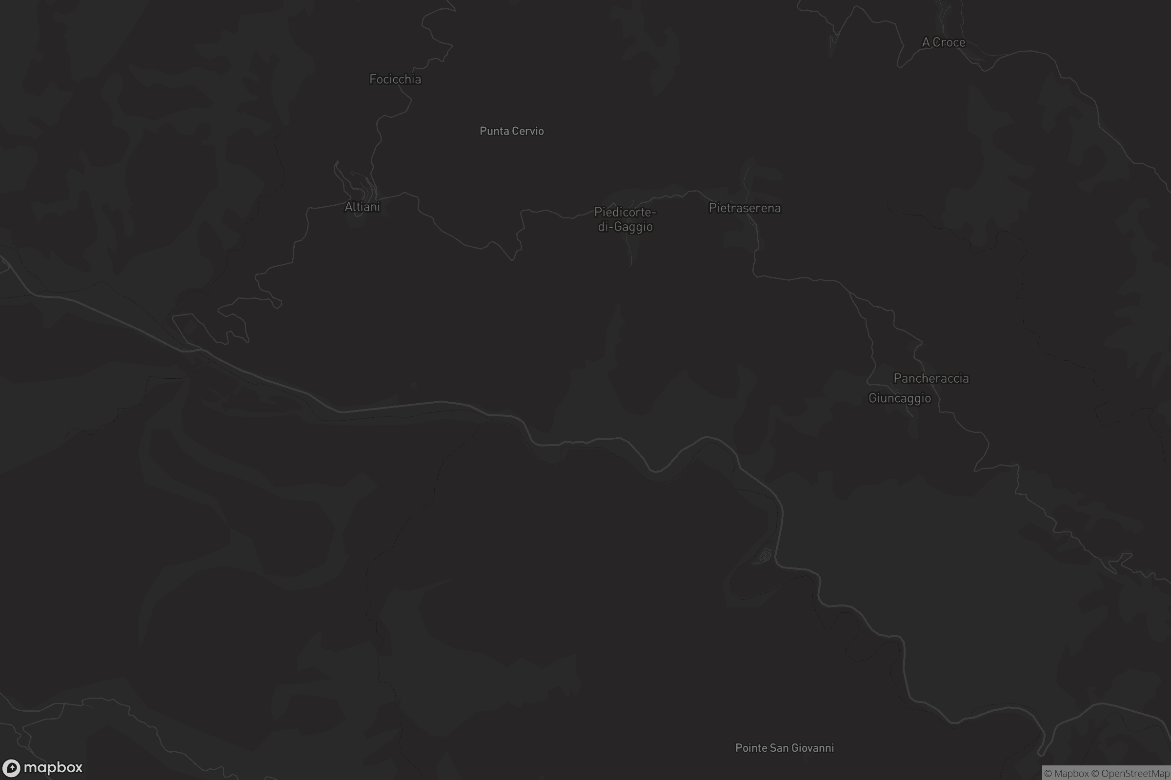 Carte de Piedicorte-di-Gaggio