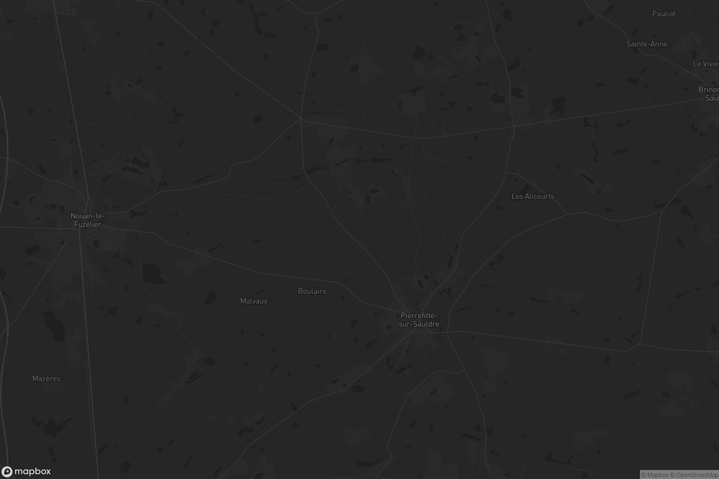 Carte de Pierrefitte-sur-Sauldre